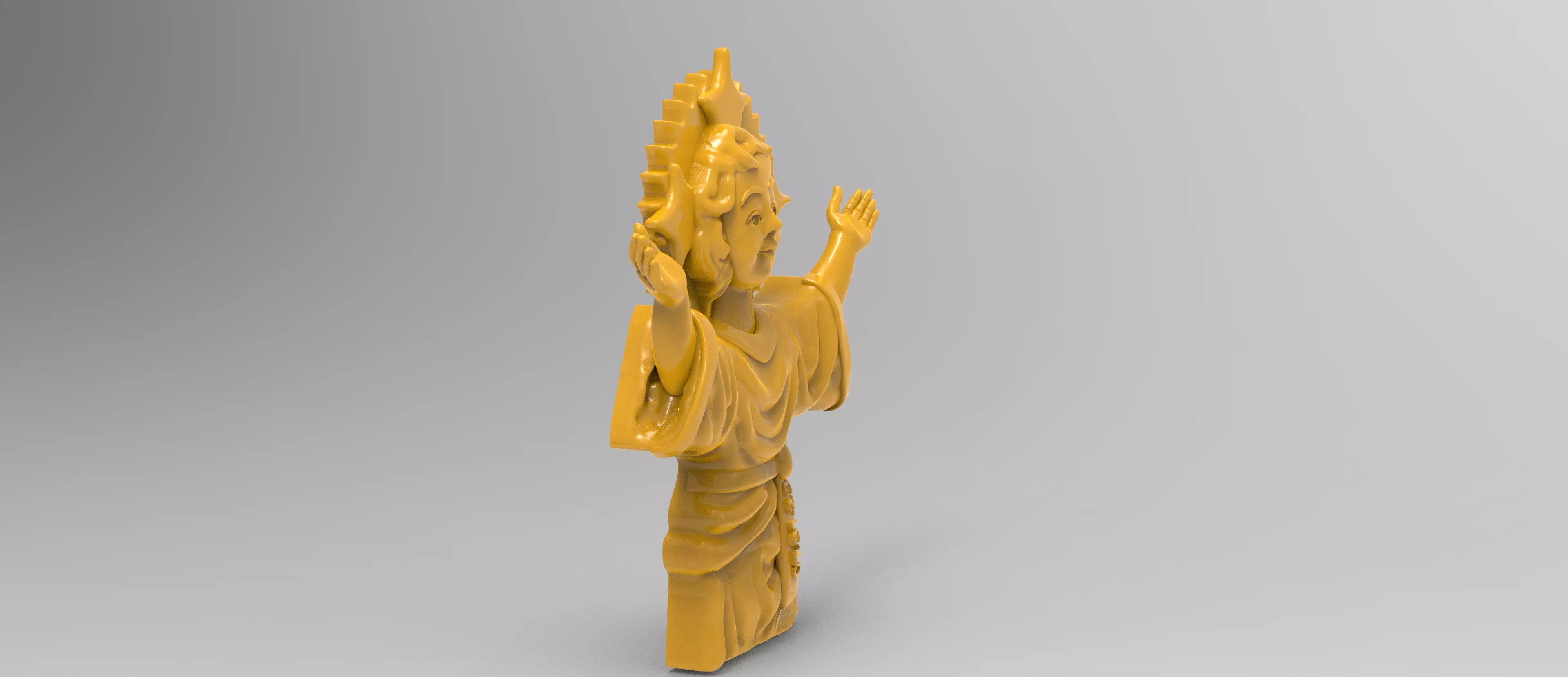 Divine child holly Jesus Enameled Diamond 3D print model_2