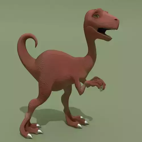 Cartoon Baby Dinosaur Low-poly 3D model