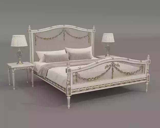 Classic European Style Bed Set 75