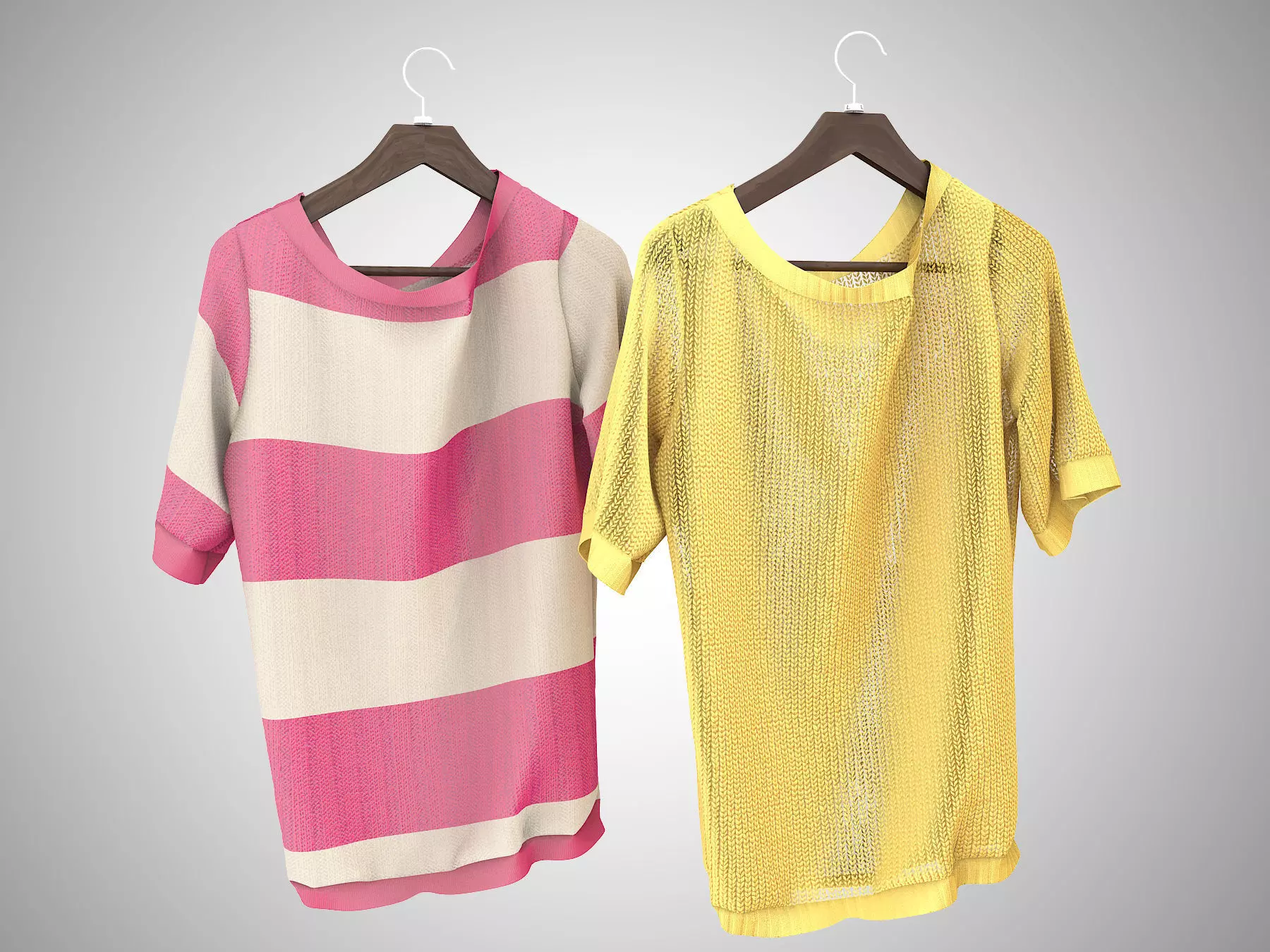 Sweater on Hanger 3D model_2