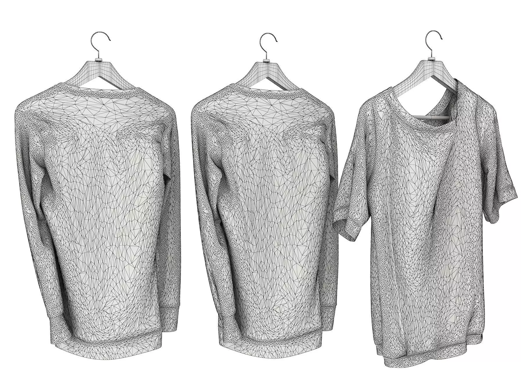 Sweater on Hanger 3D model_6