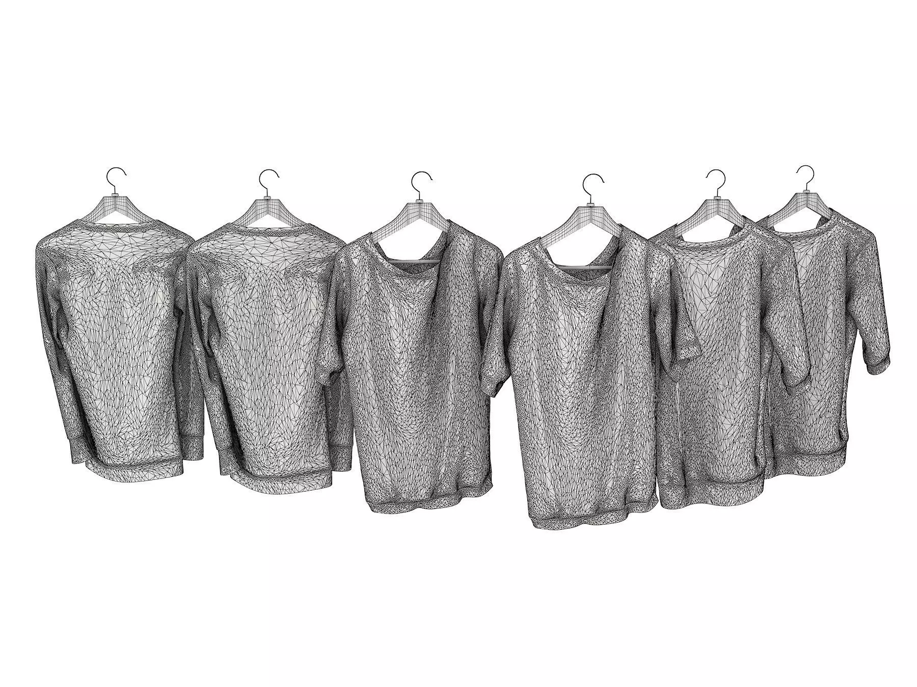 Sweater on Hanger 3D model_5