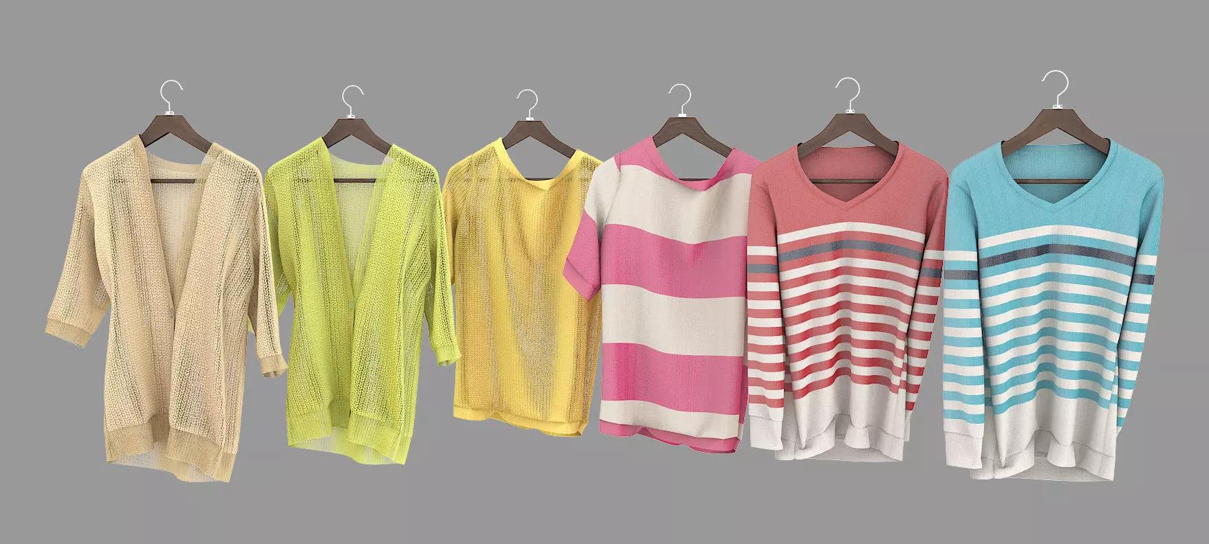 Sweater on Hanger 3D model_4