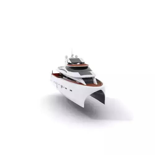 Luxury Yacht model pack Low-poly 3D model