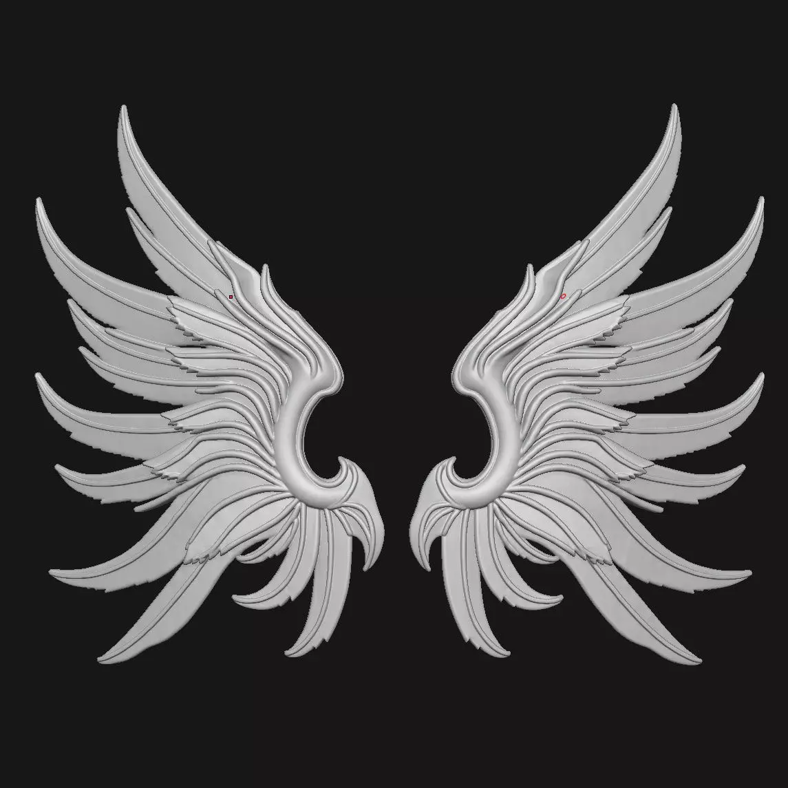 Wings 3D print model_3