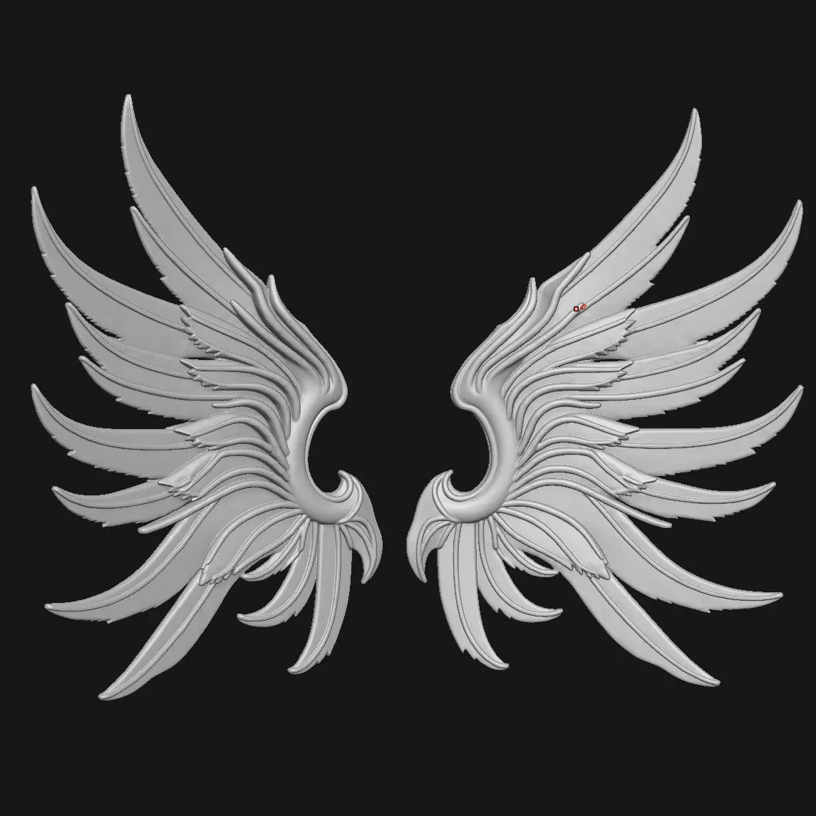 Wings 3D print model_2