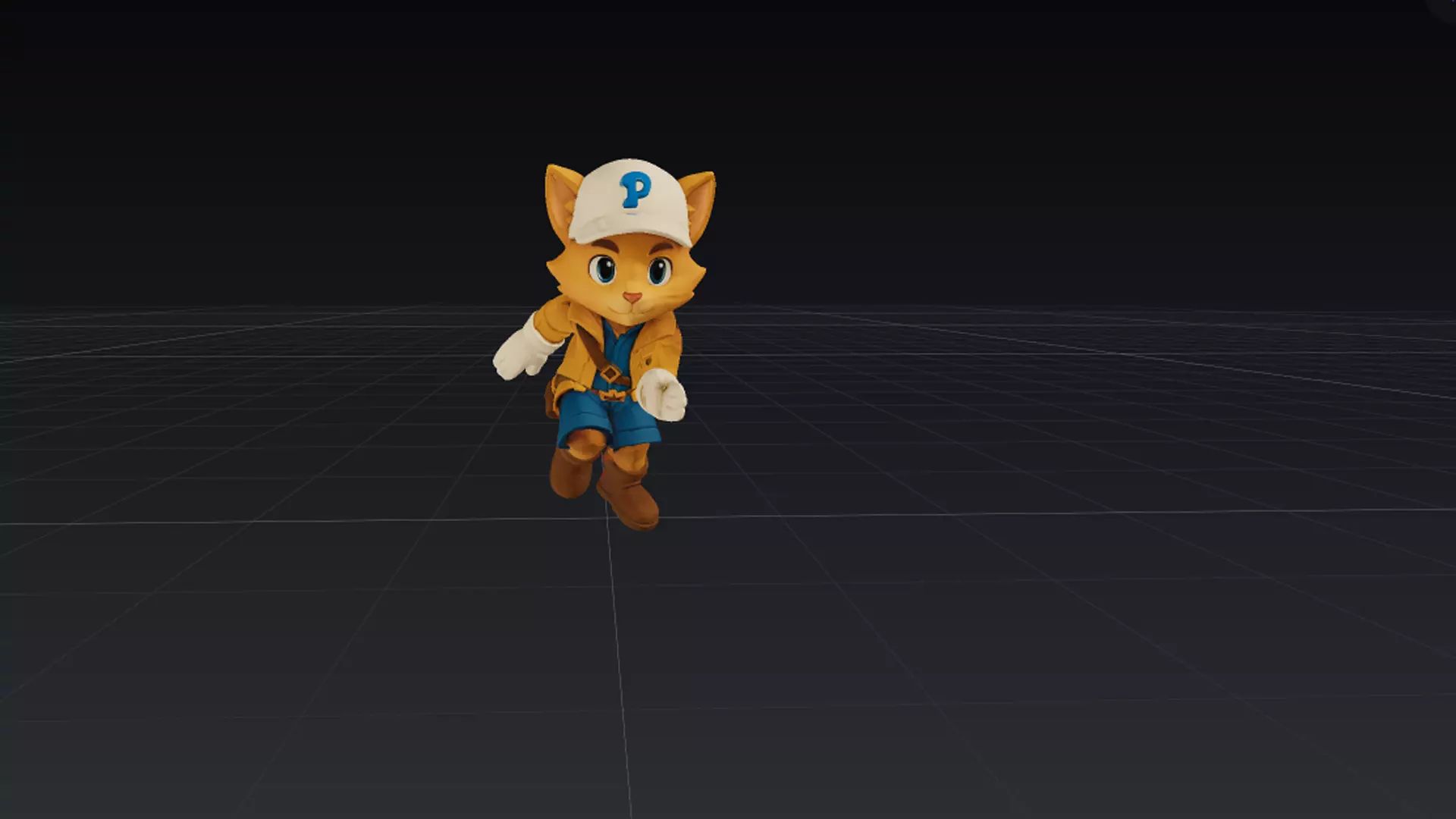 Cat 3D Character Low-poly 3D model_2