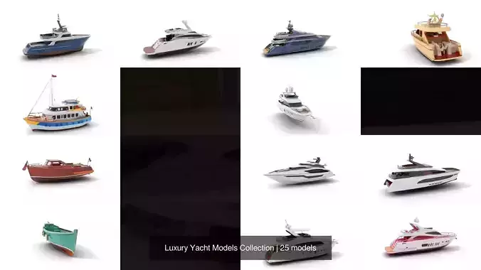 Luxury Yacht Models Collection 