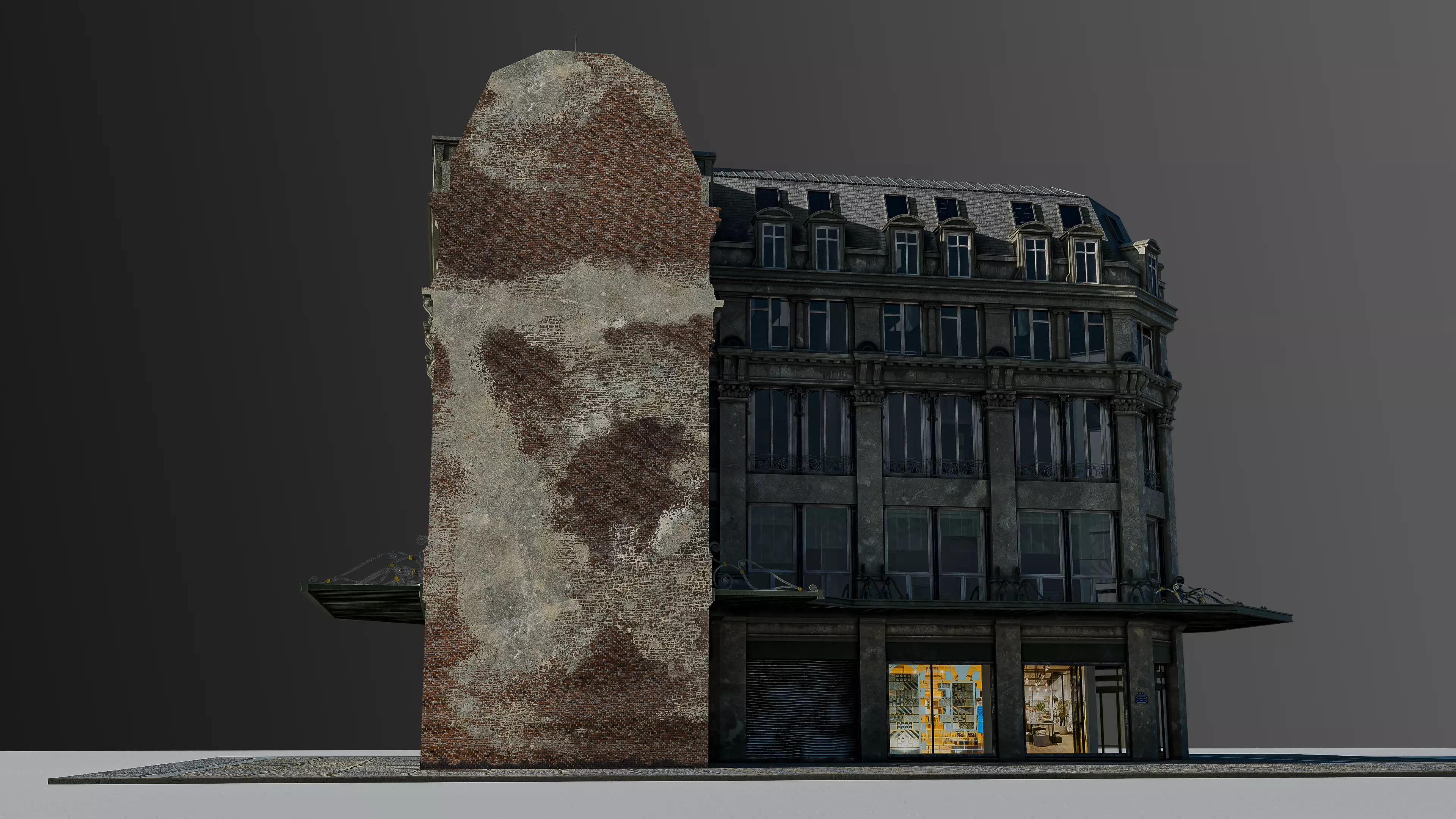 Modular European Department Store 3D model_31