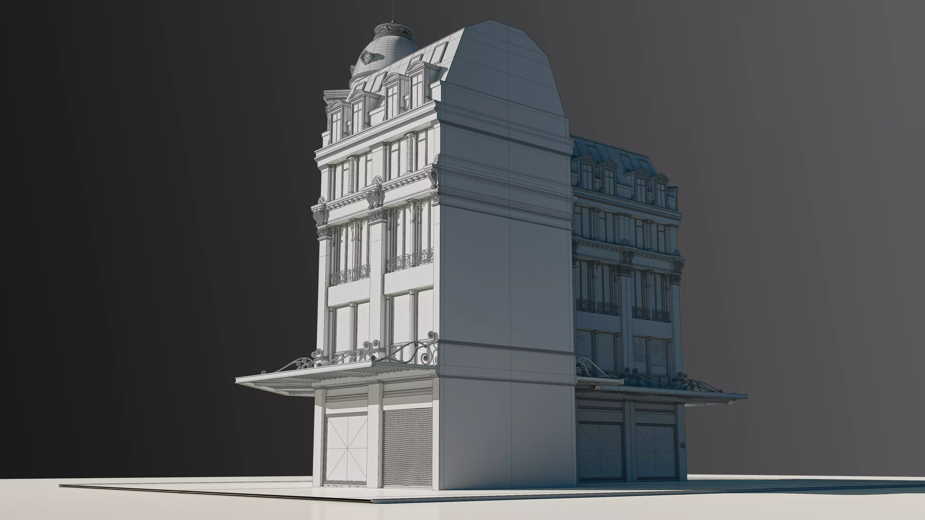 Modular European Department Store 3D model_28