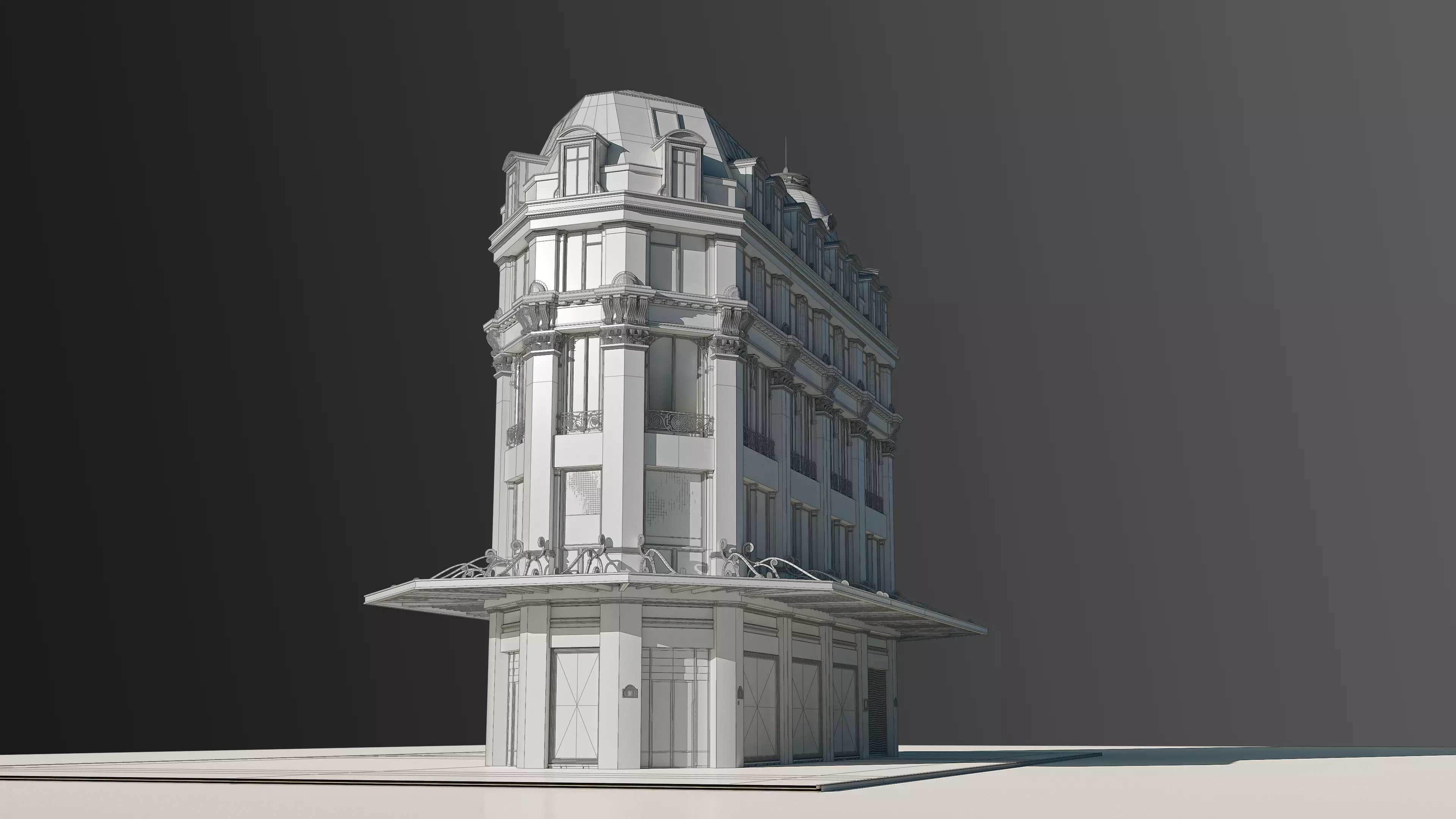 Modular European Department Store 3D model_48