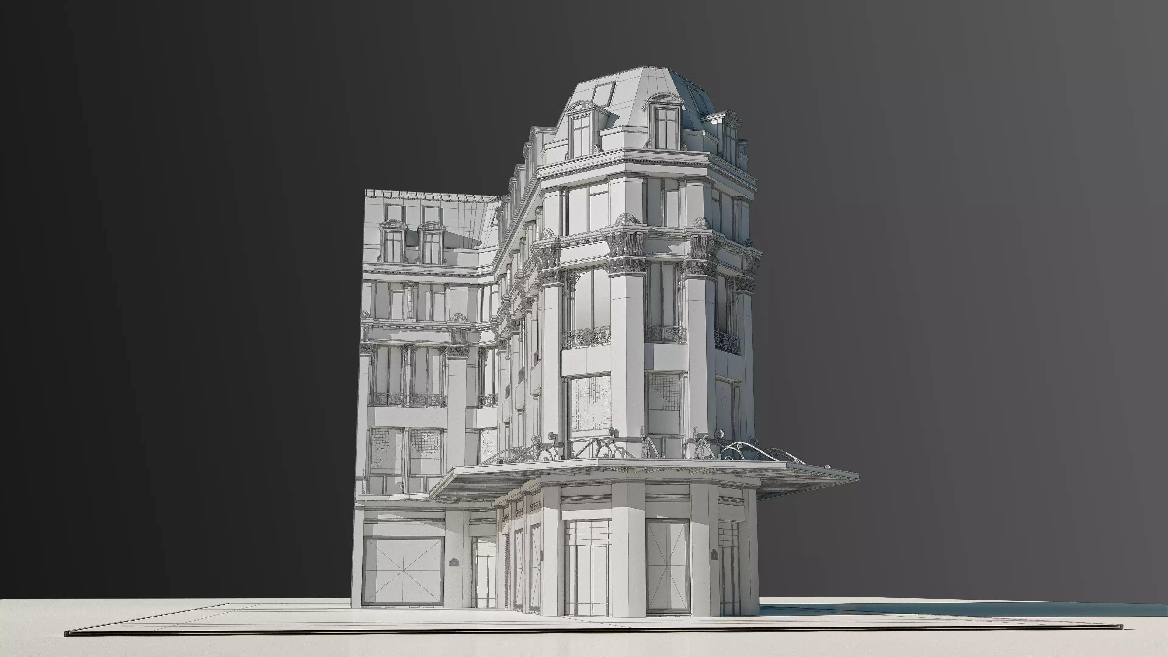 Modular European Department Store 3D model_44