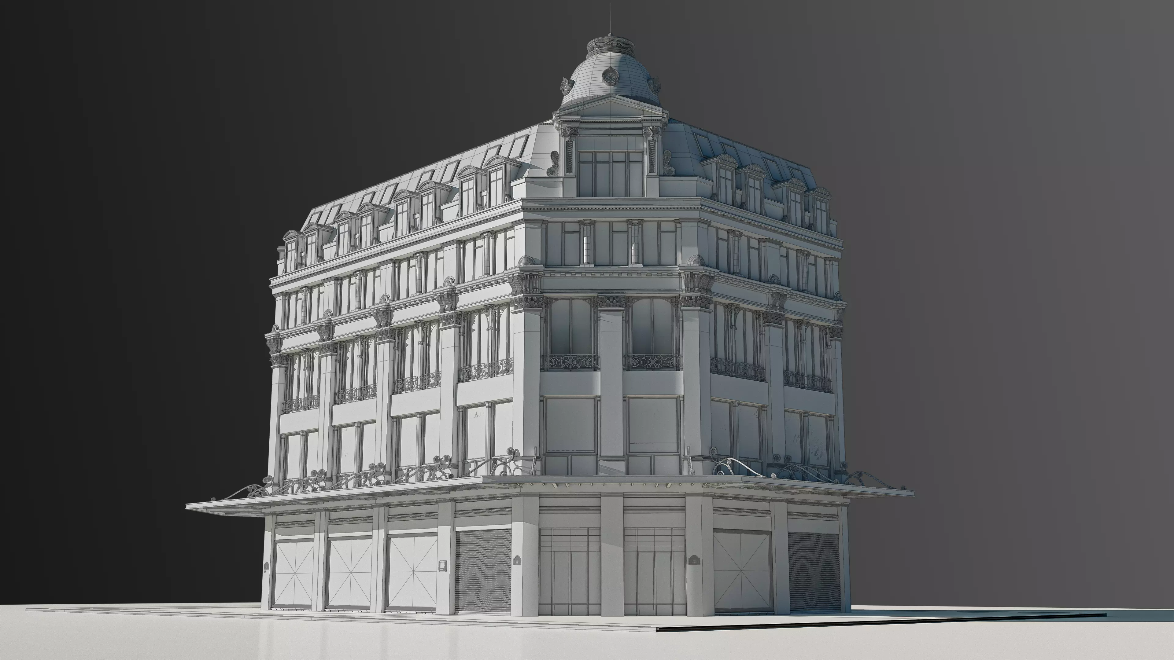 Modular European Department Store 3D model_16