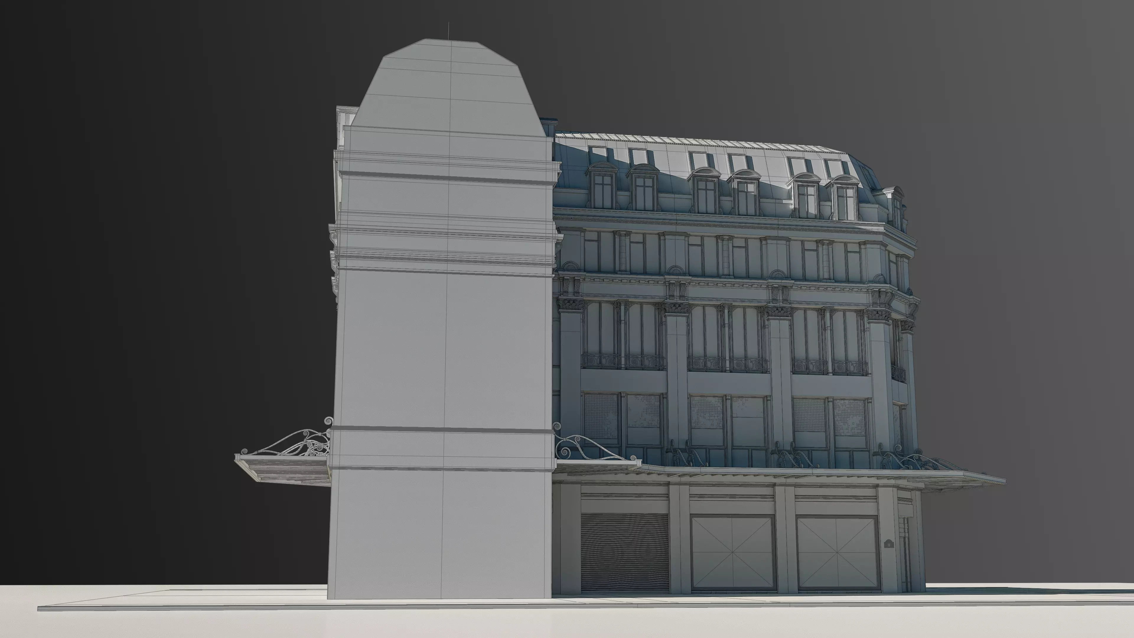 Modular European Department Store 3D model_32