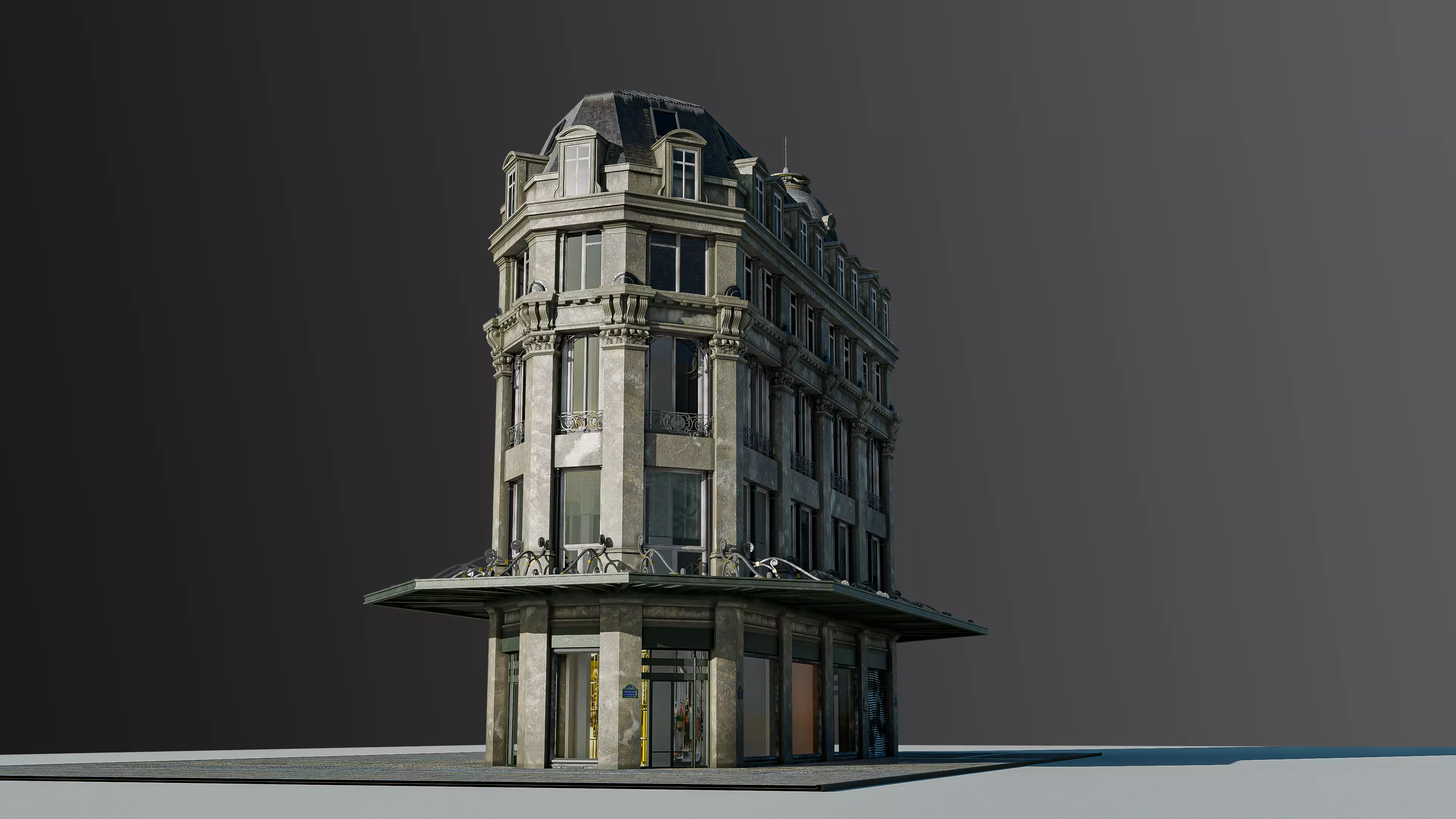 Modular European Department Store 3D model_47