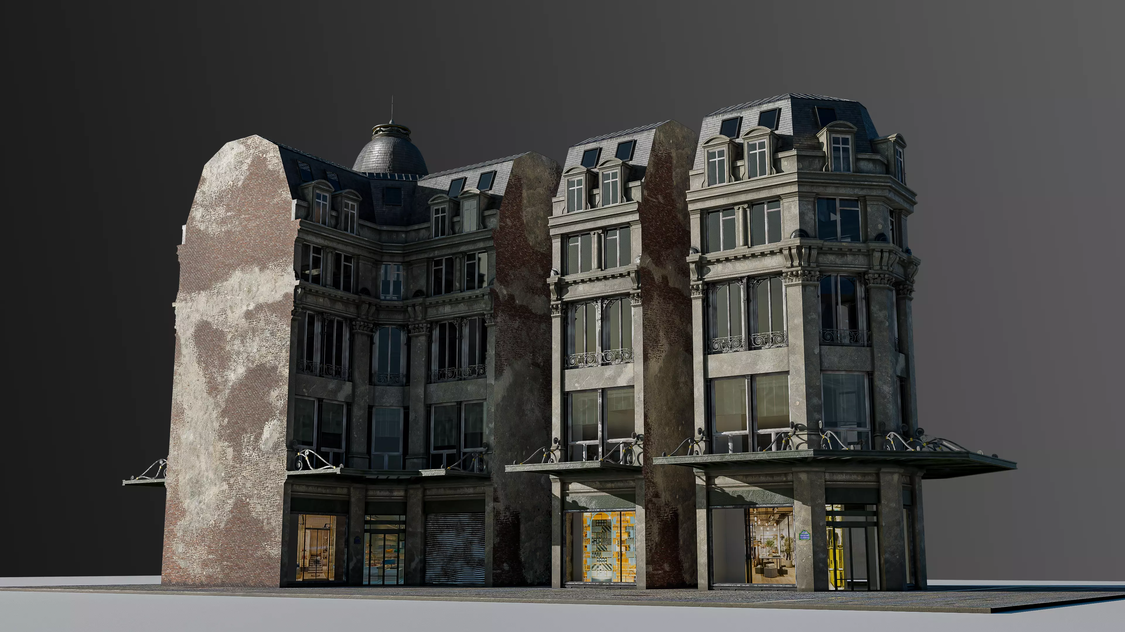 Modular European Department Store 3D model_3