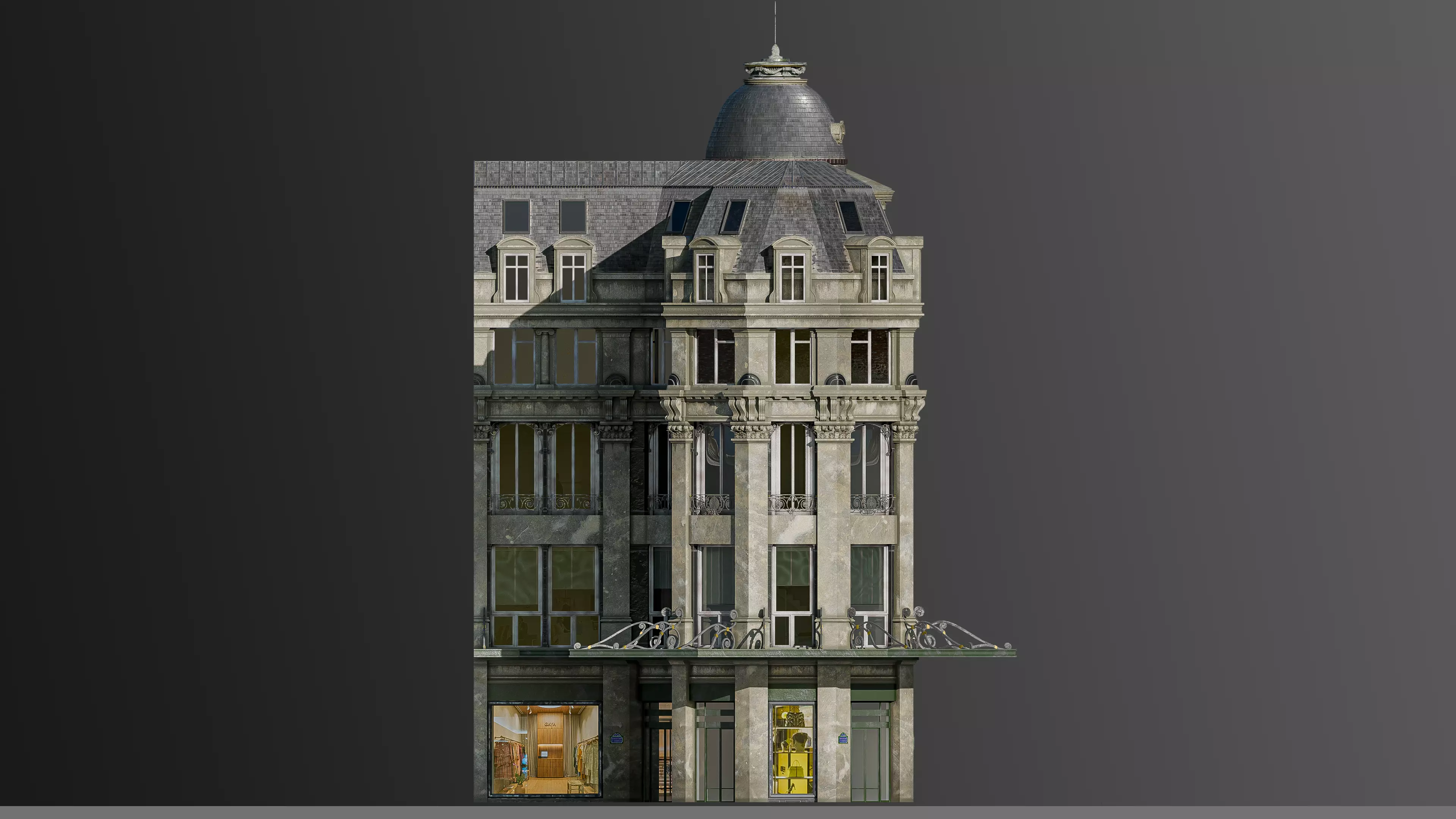Modular European Department Store 3D model_9