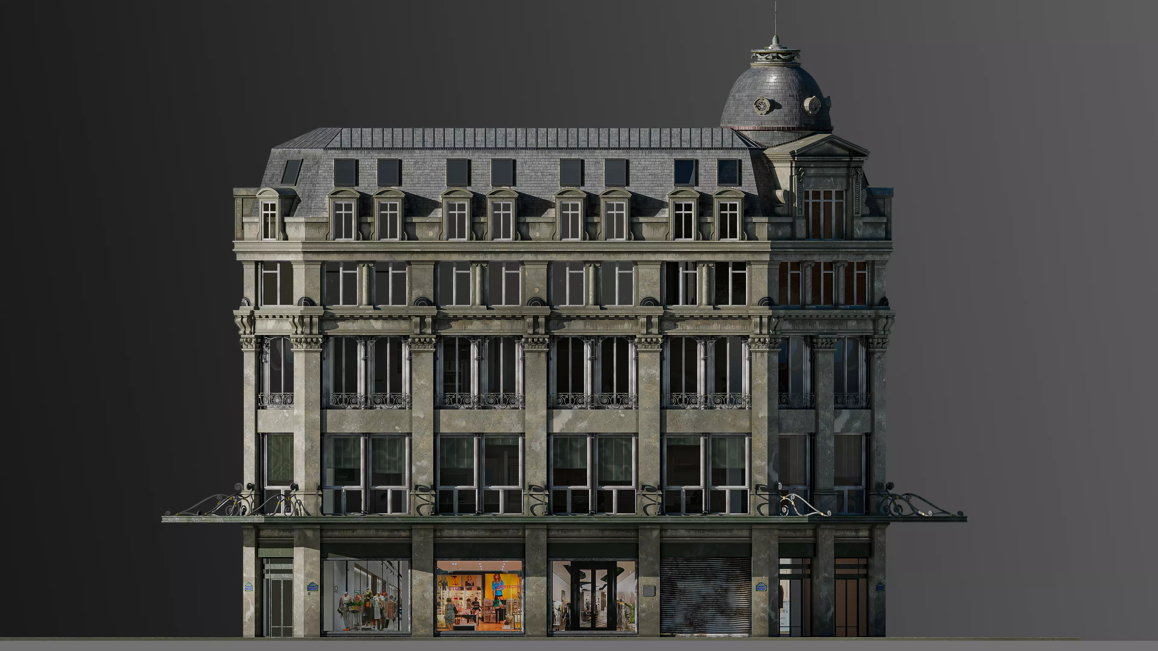 Modular European Department Store 3D model_7