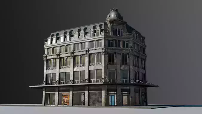 Modular European Department Store 3D model