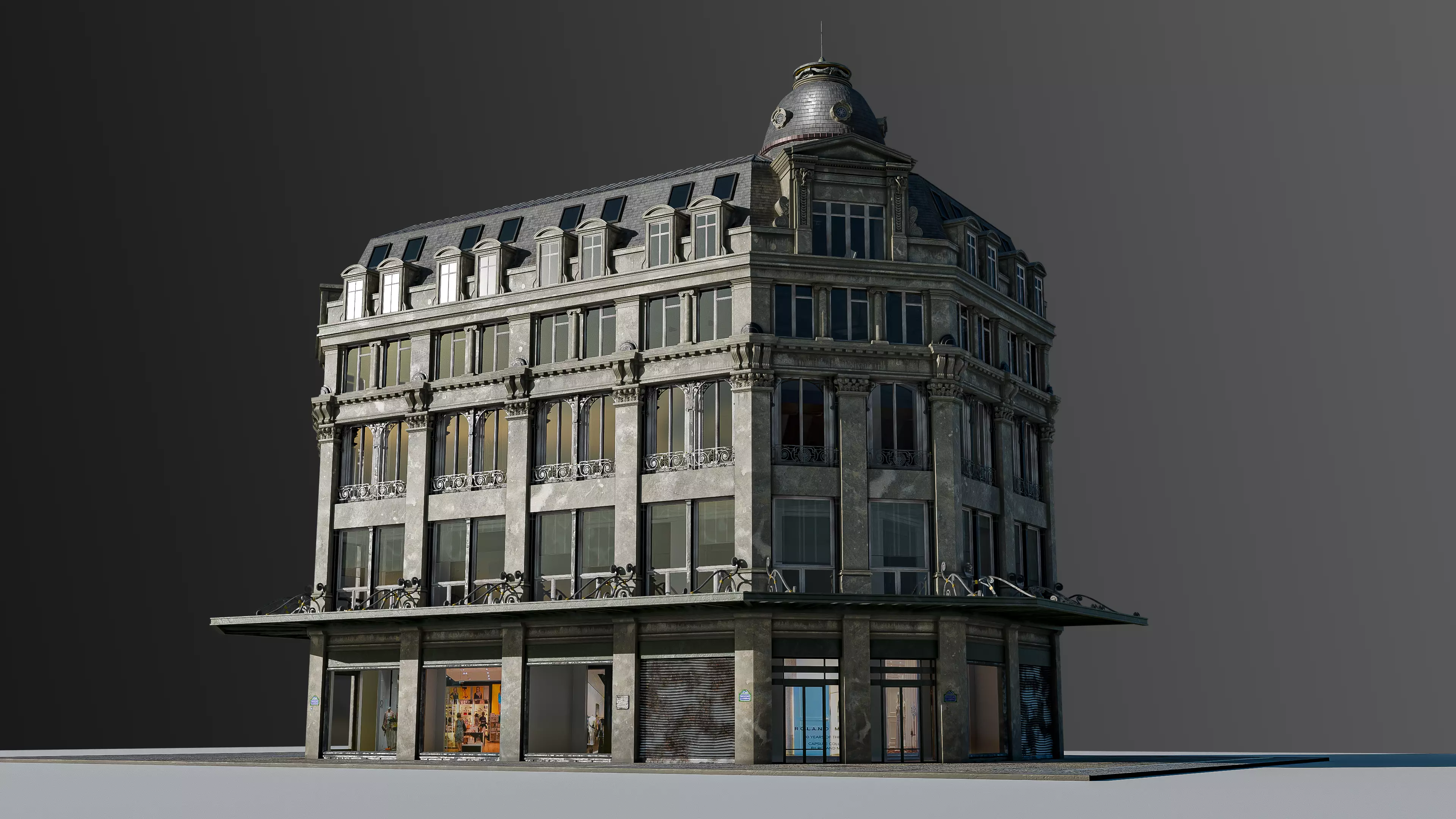 Modular European Department Store 3D model_0