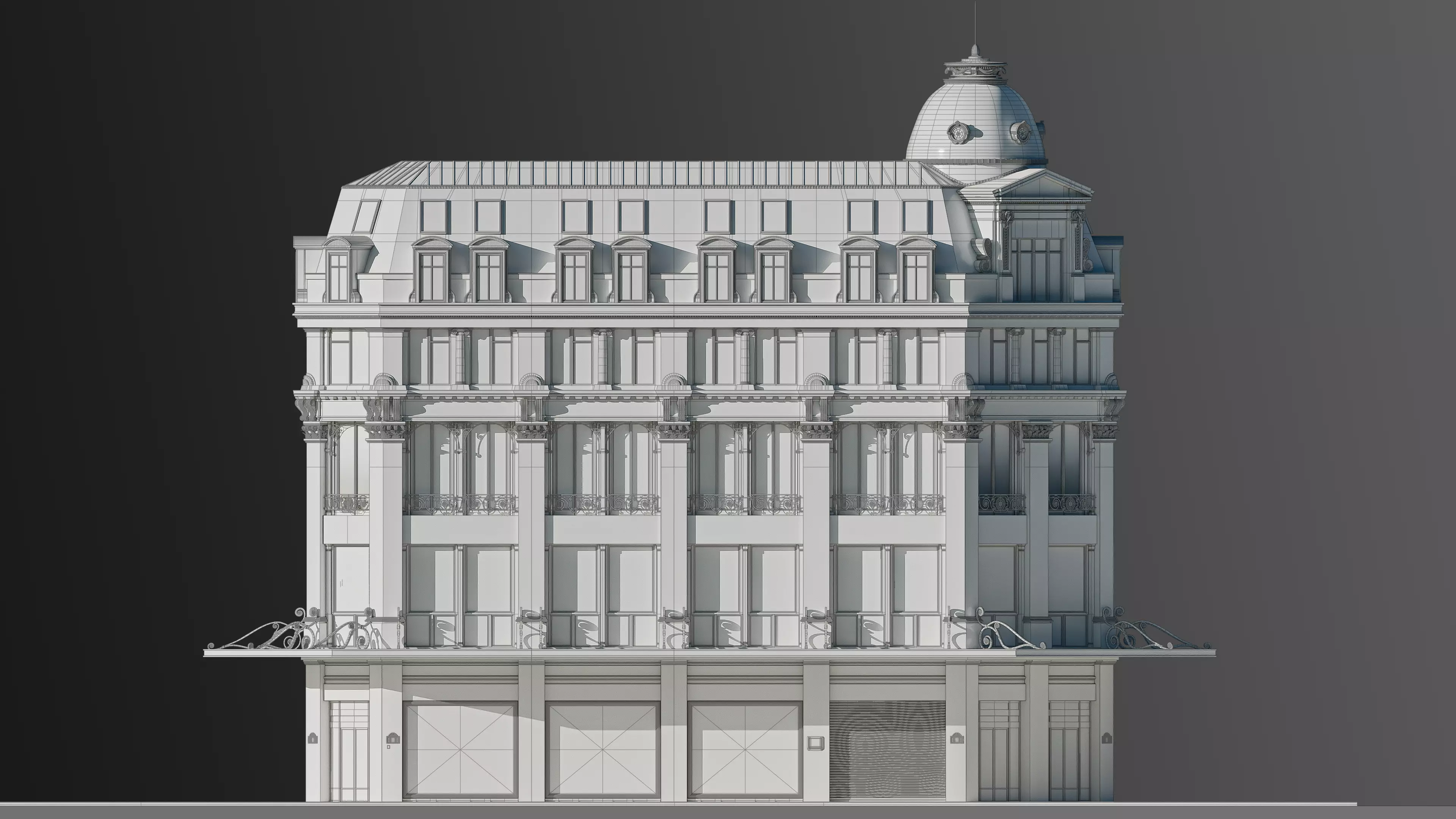 Modular European Department Store 3D model_8