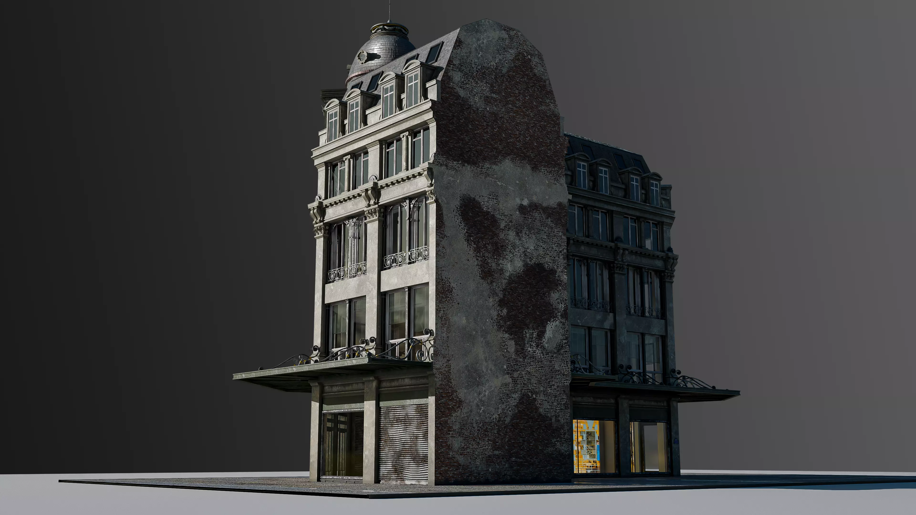 Modular European Department Store 3D model_27