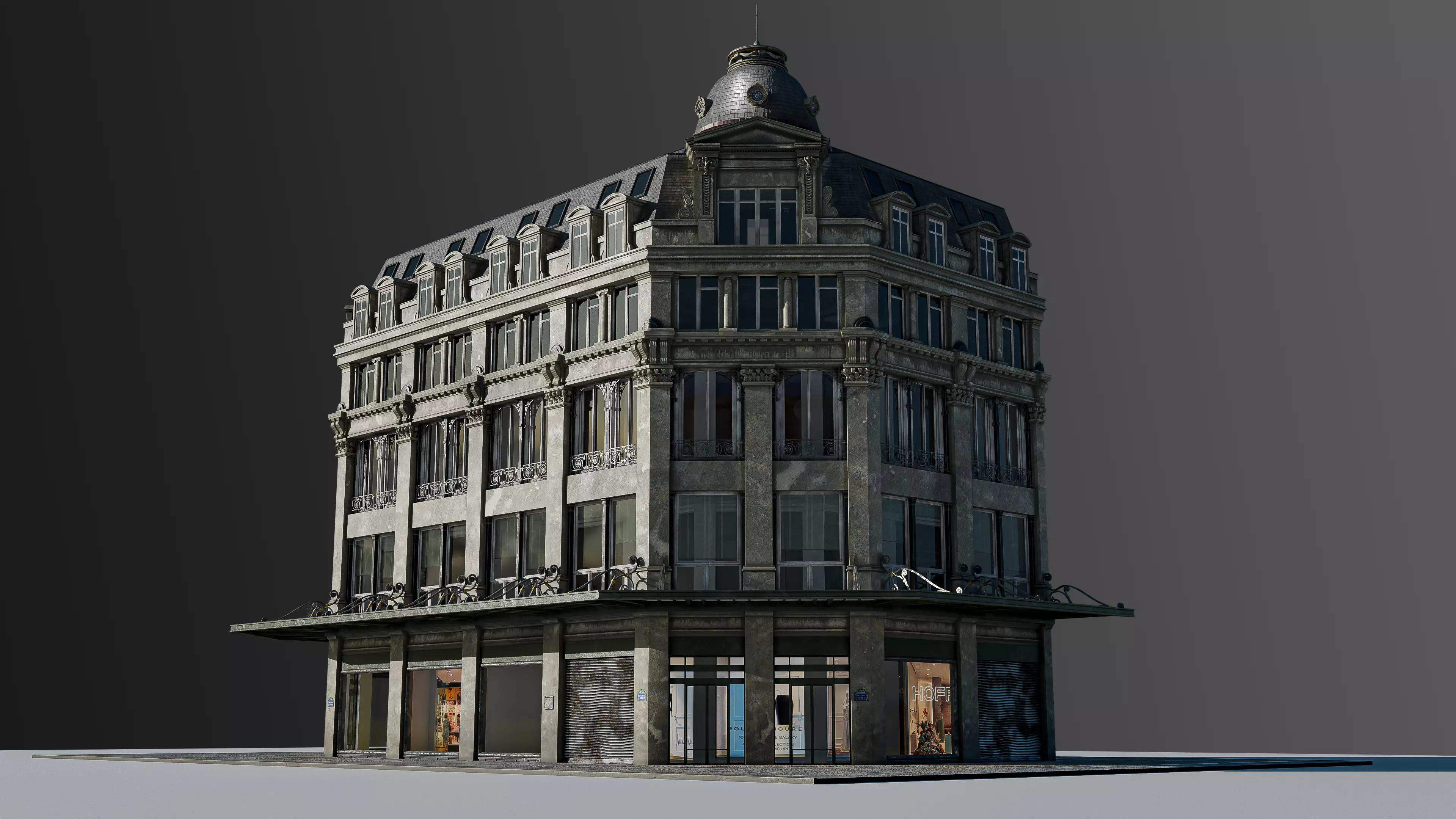 Modular European Department Store 3D model_15