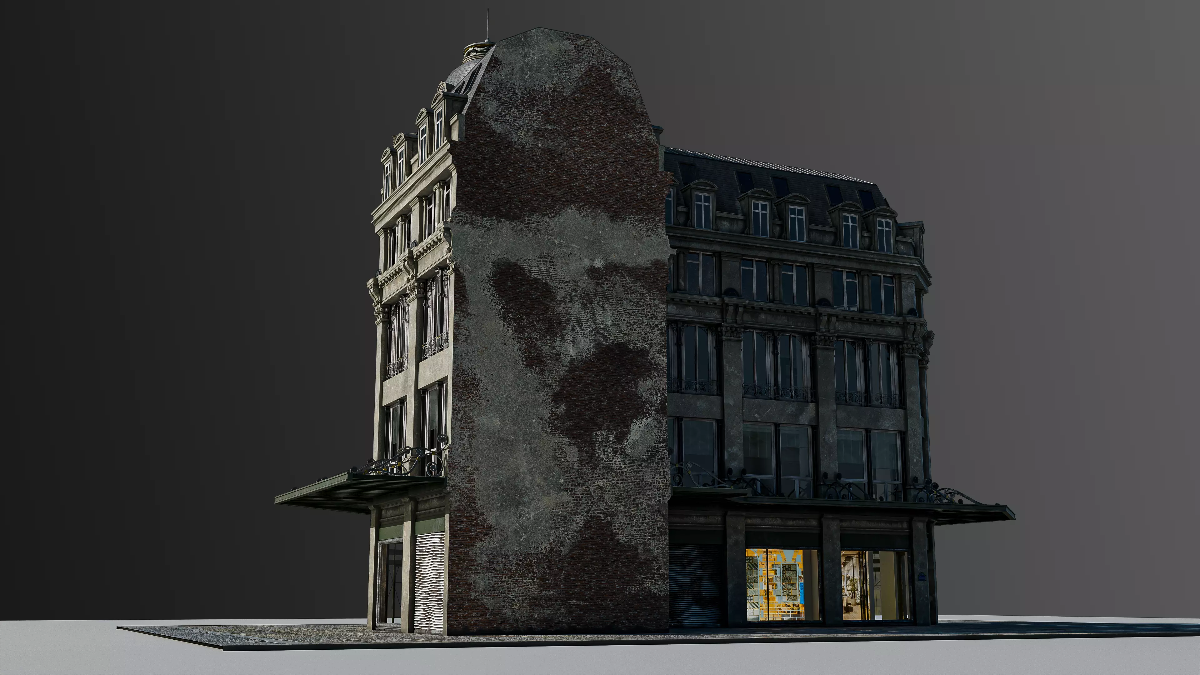 Modular European Department Store 3D model_29