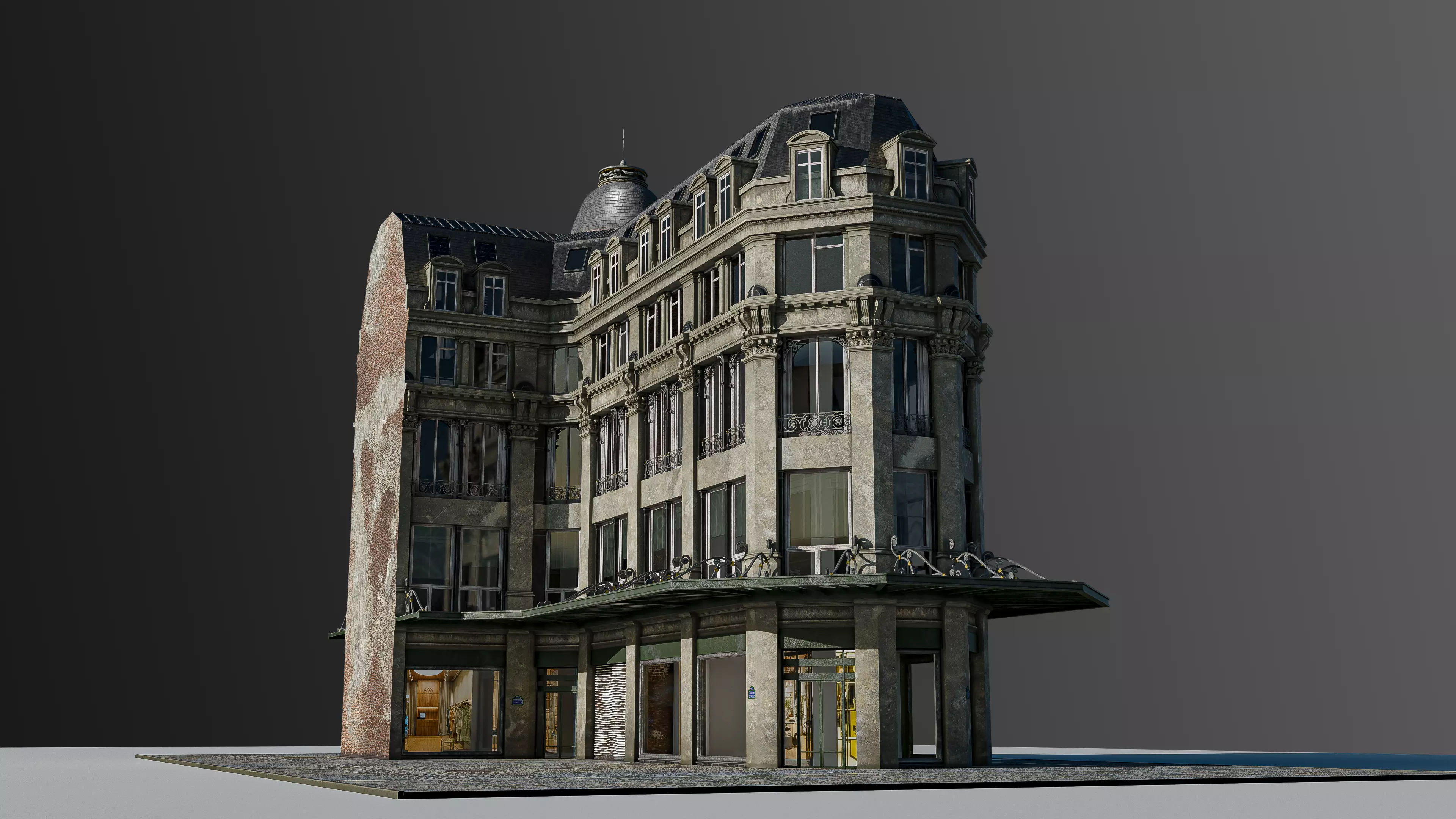 Modular European Department Store 3D model_37