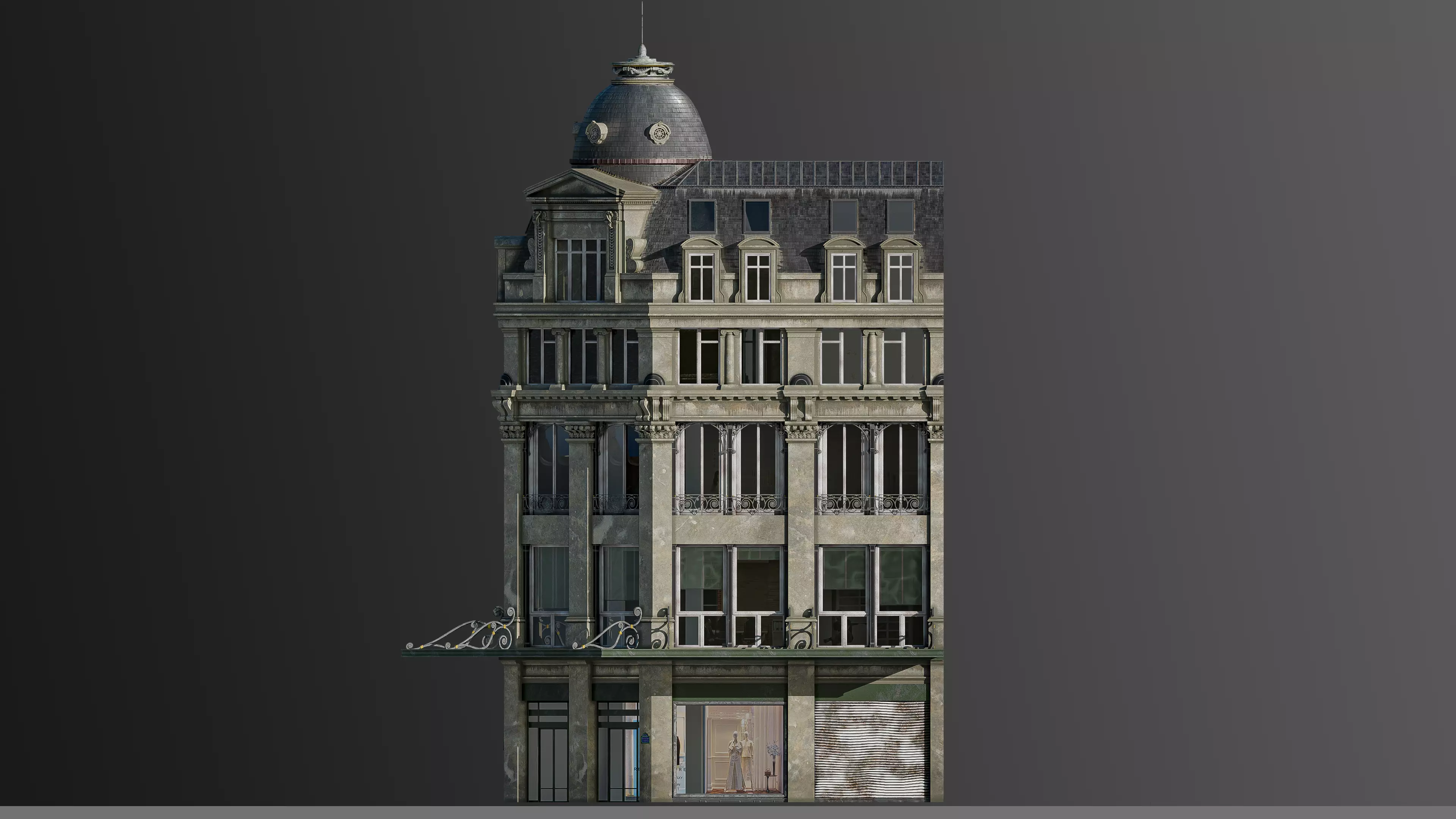 Modular European Department Store 3D model_13