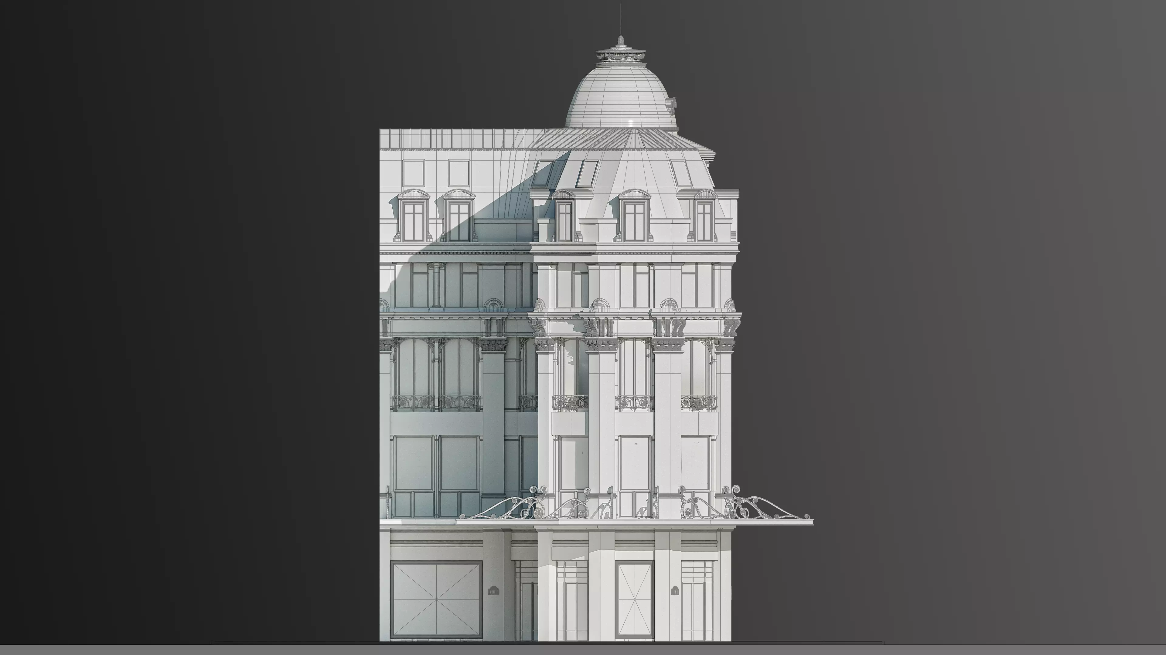 Modular European Department Store 3D model_10