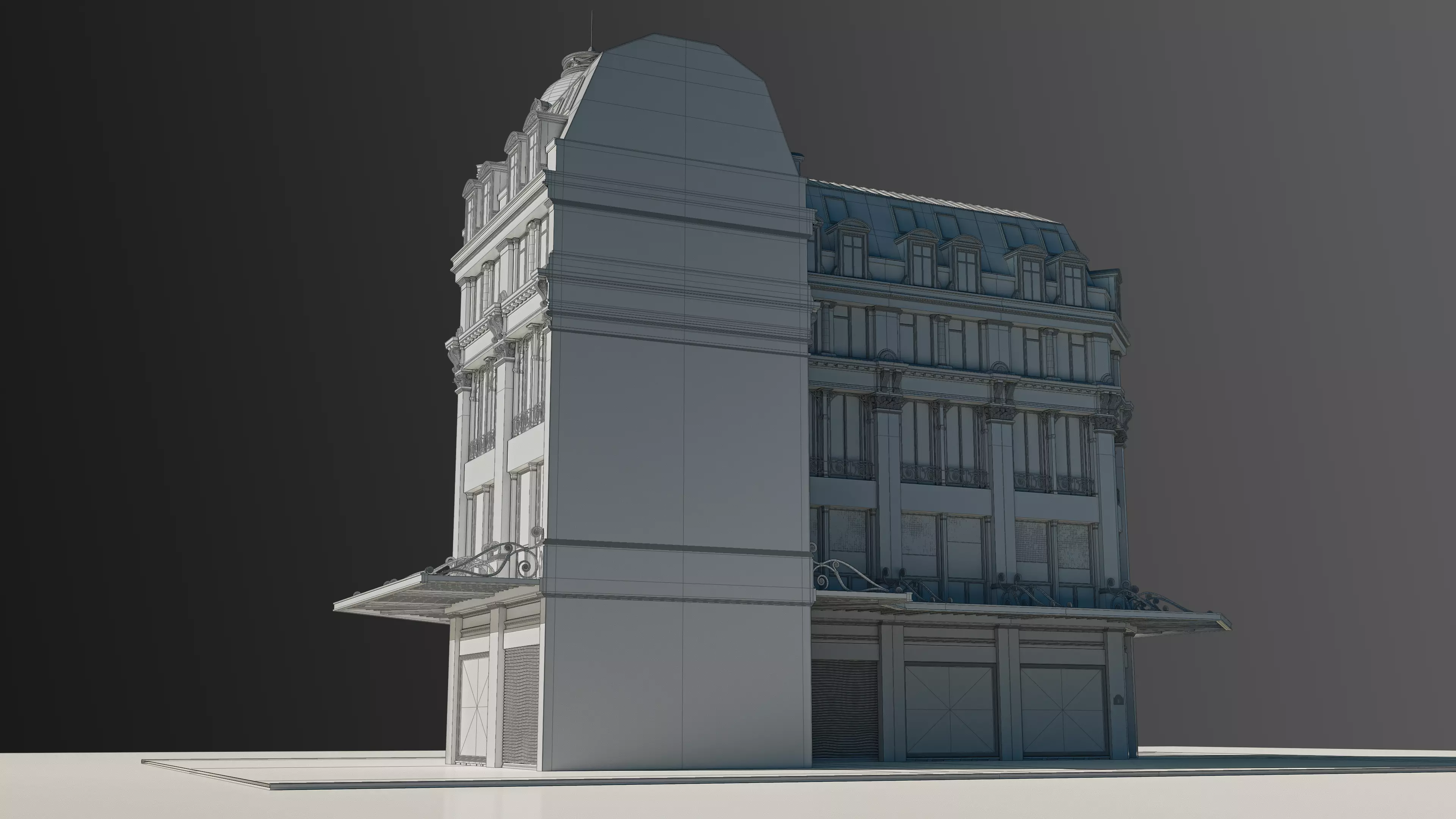Modular European Department Store 3D model_30