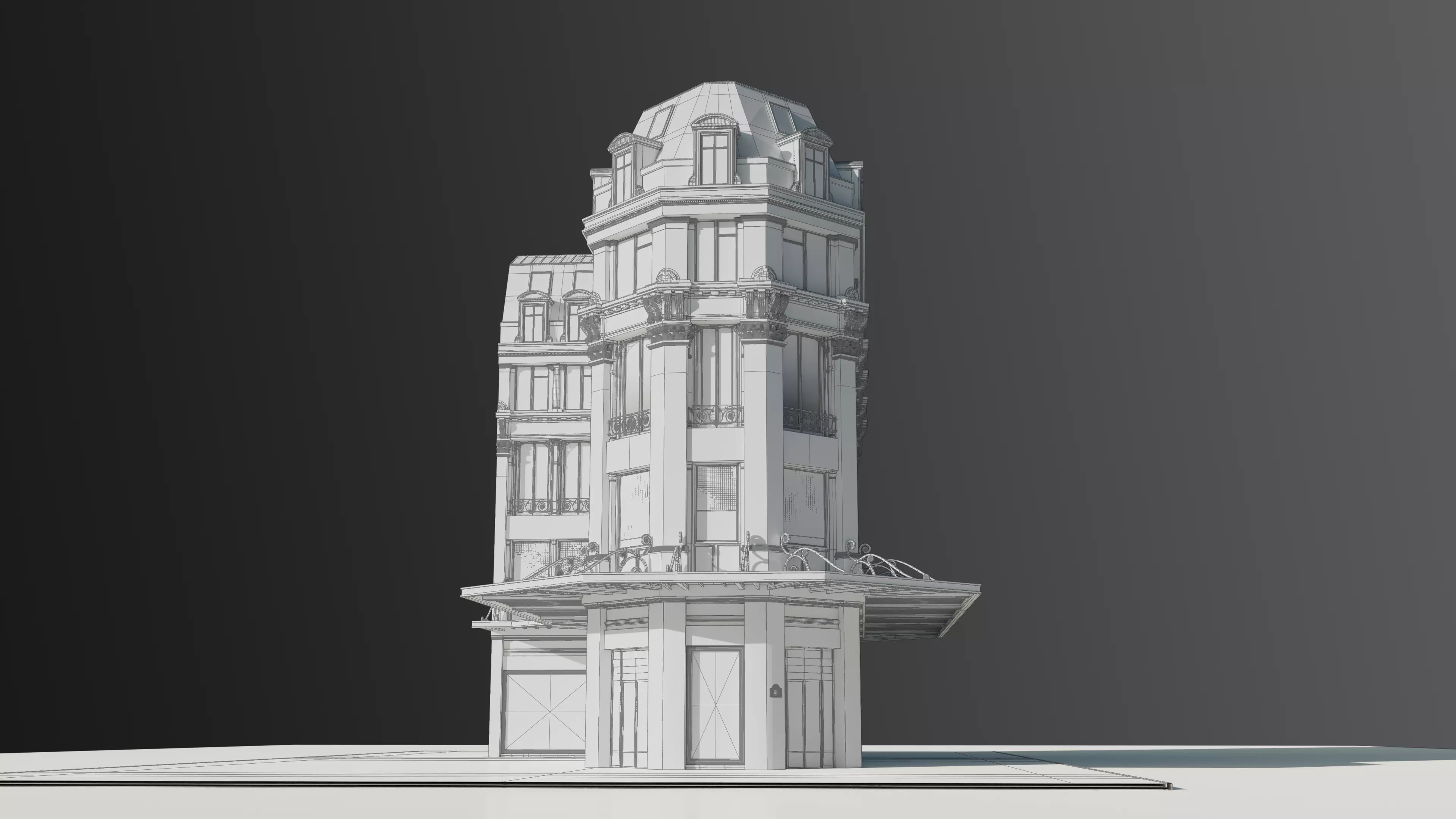Modular European Department Store 3D model_46