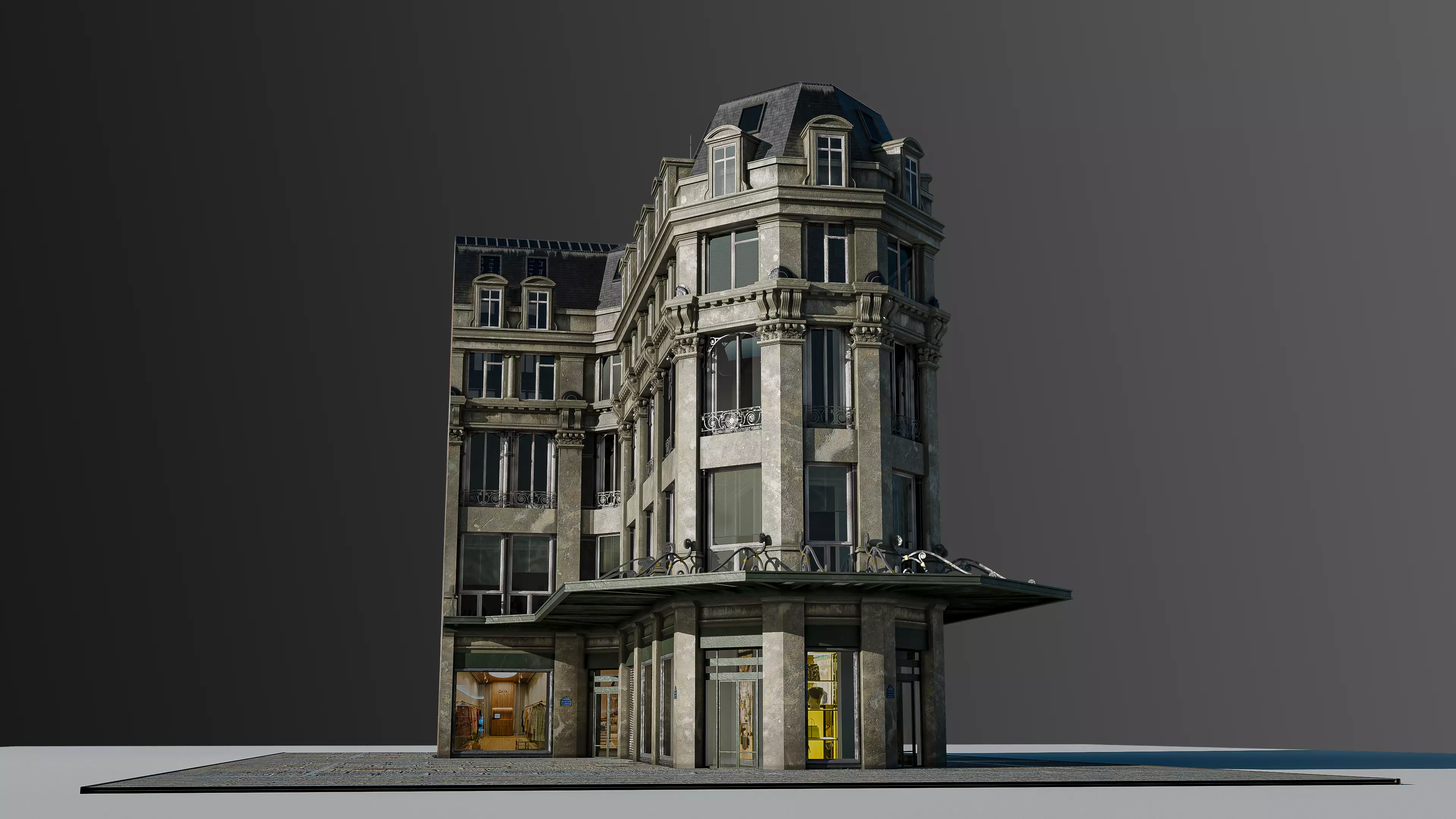 Modular European Department Store 3D model_42