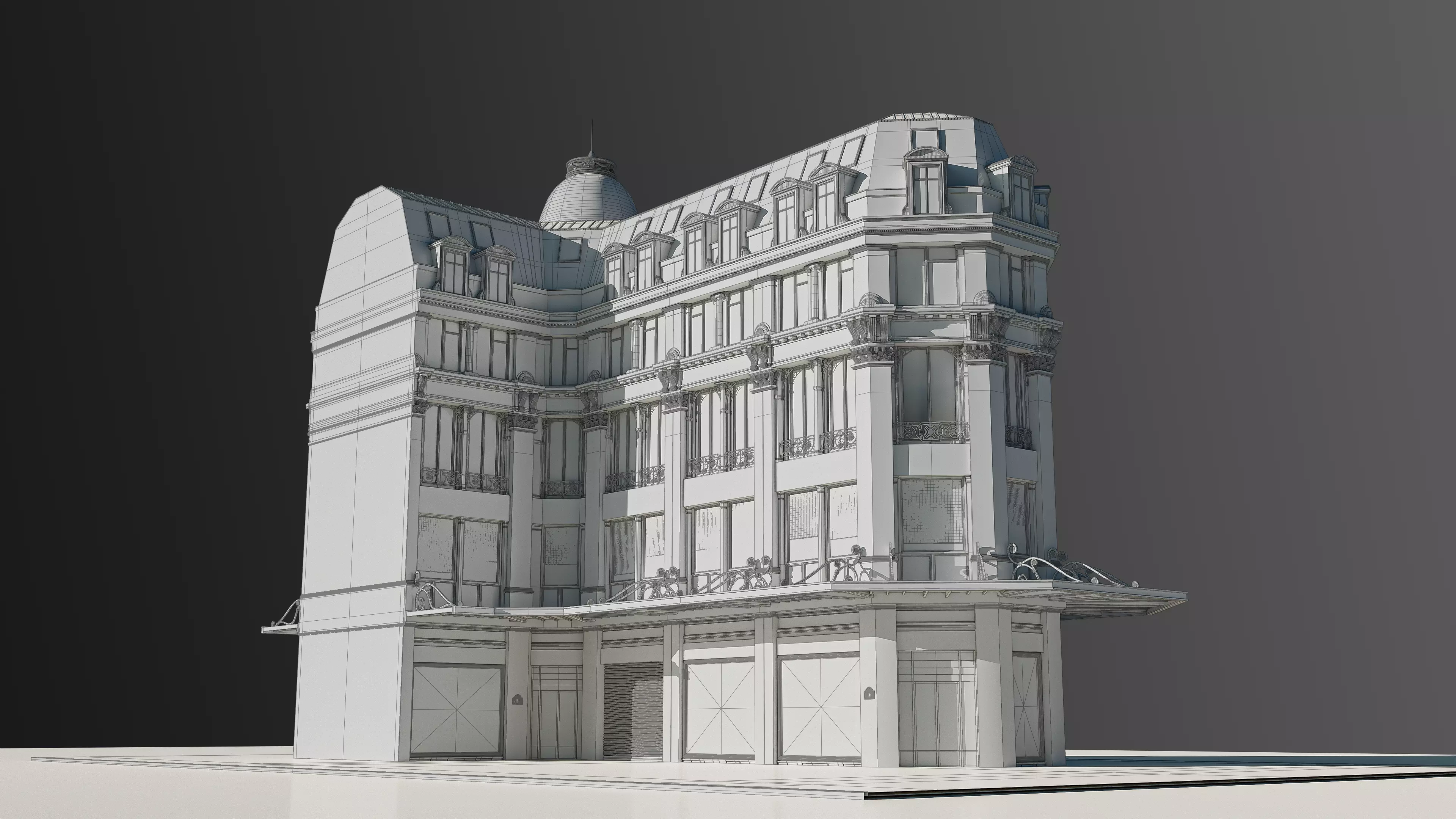 Modular European Department Store 3D model_36