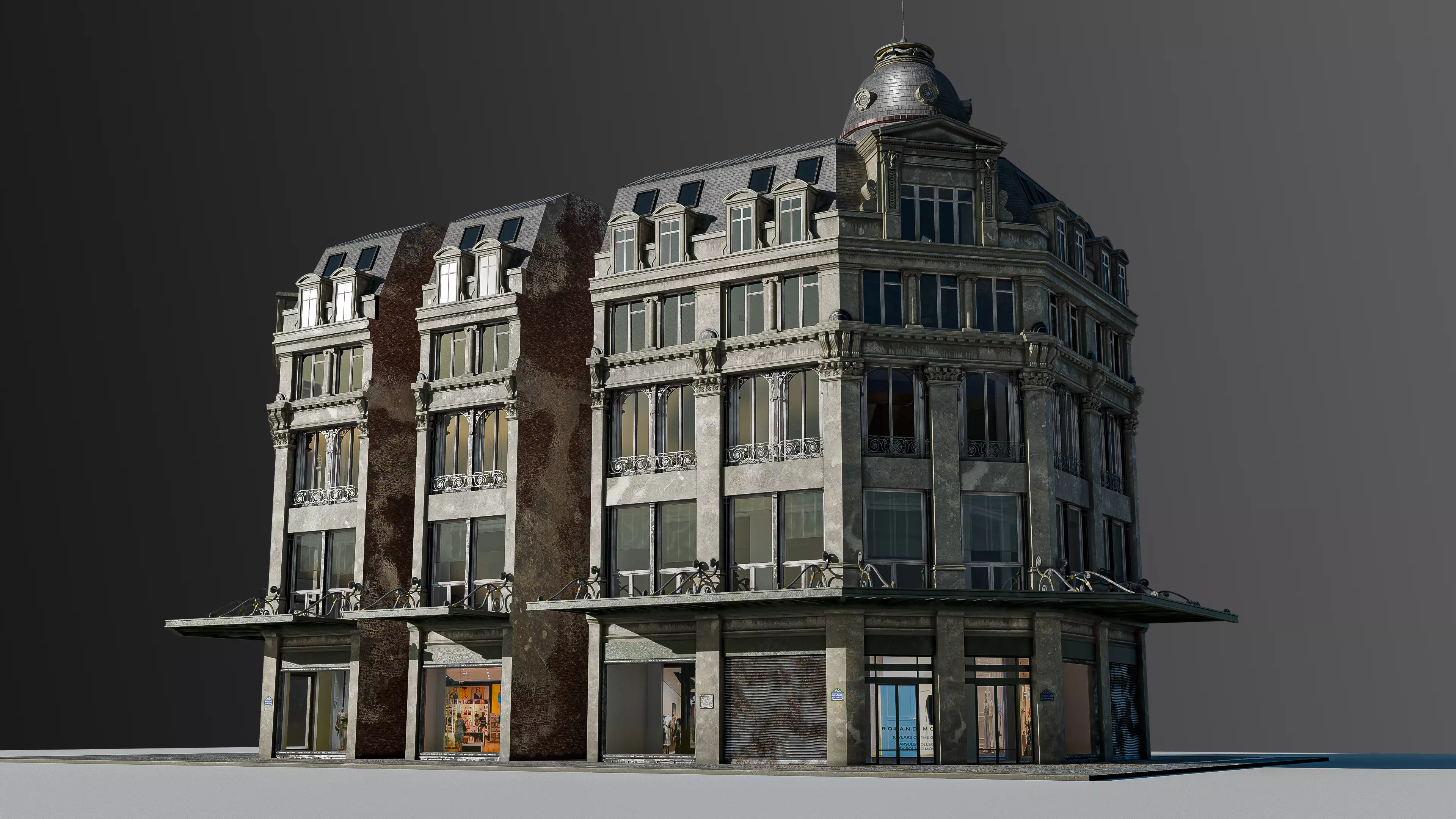 Modular European Department Store 3D model_1