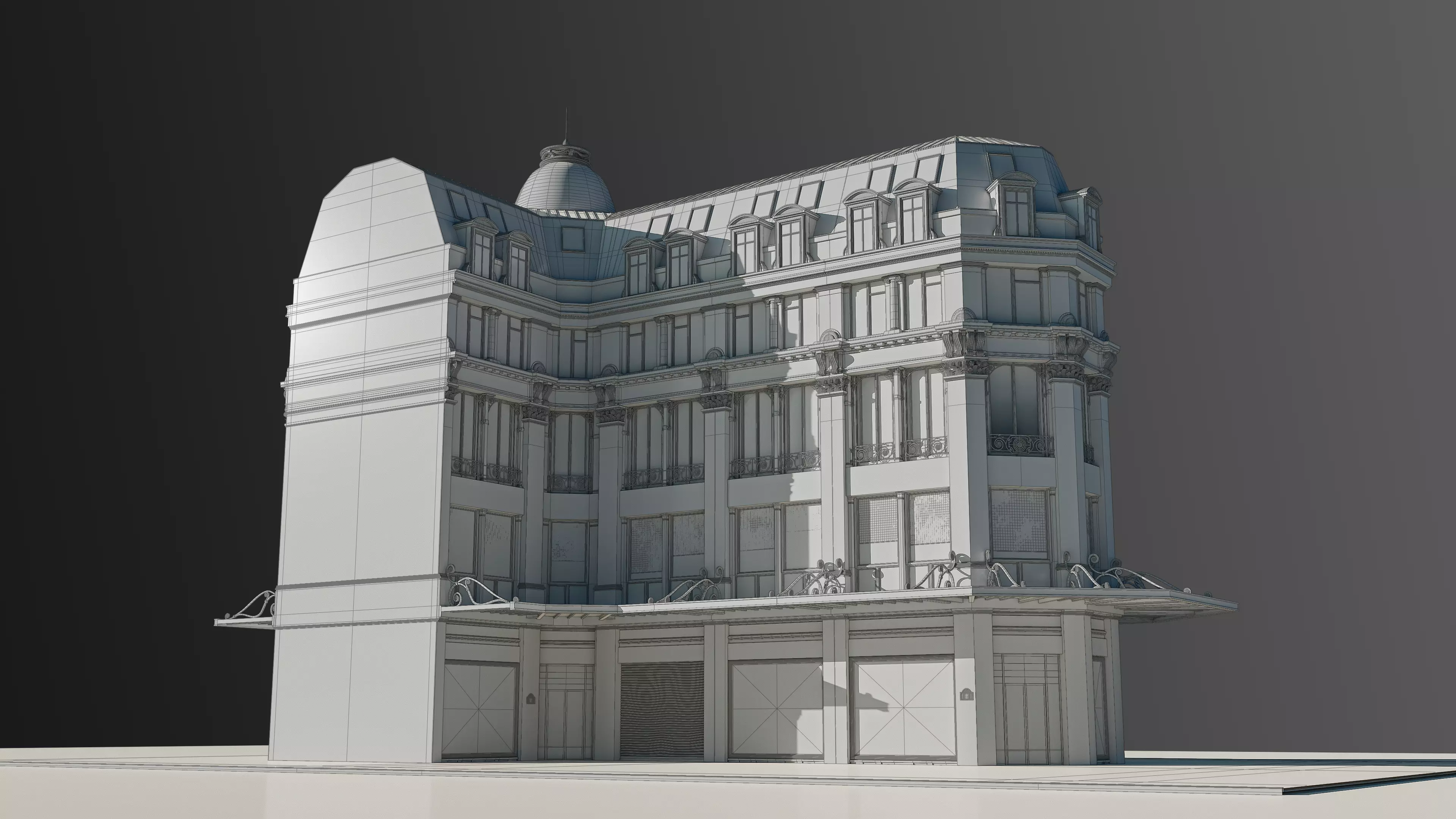 Modular European Department Store 3D model_34