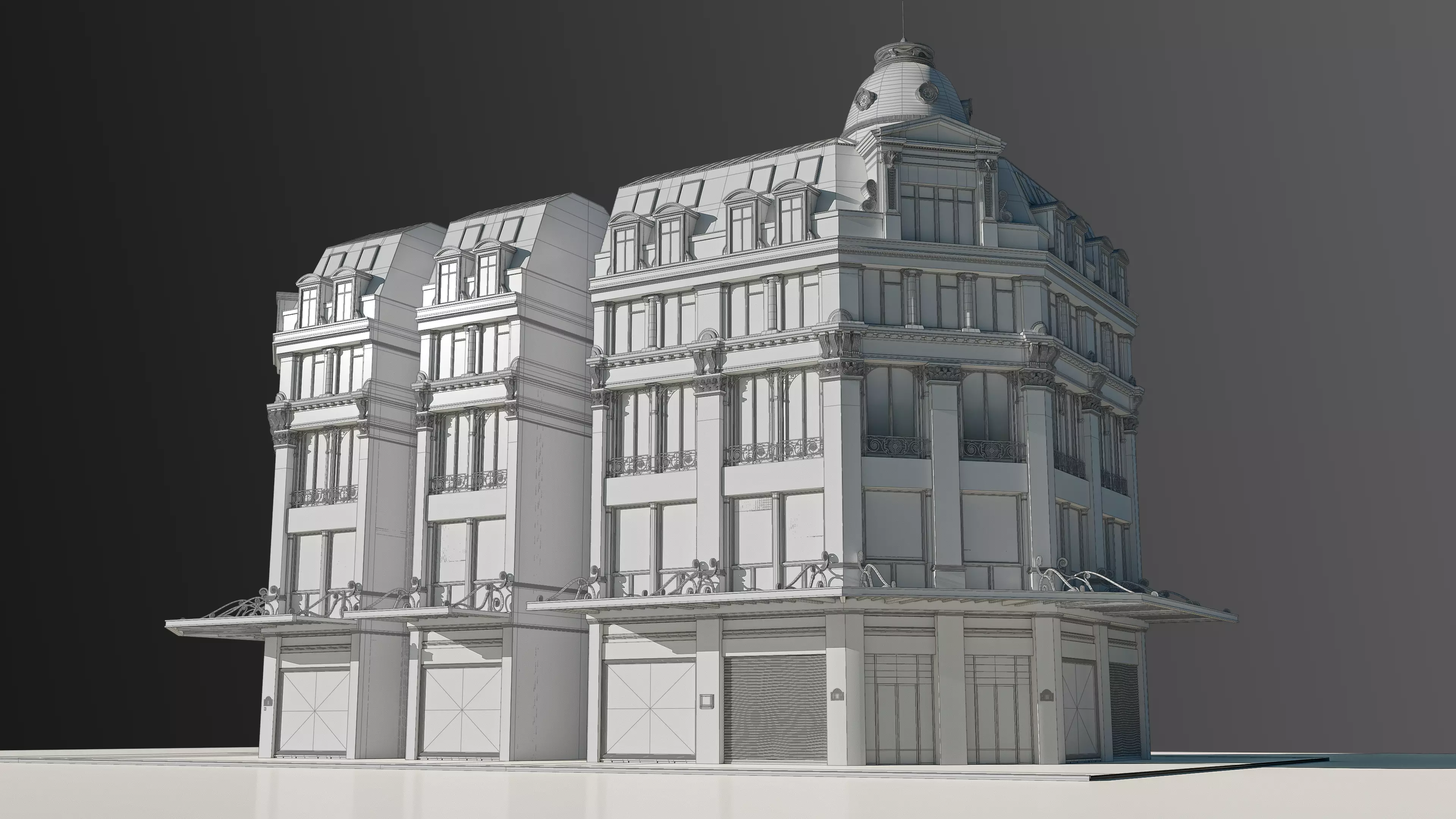 Modular European Department Store 3D model_2