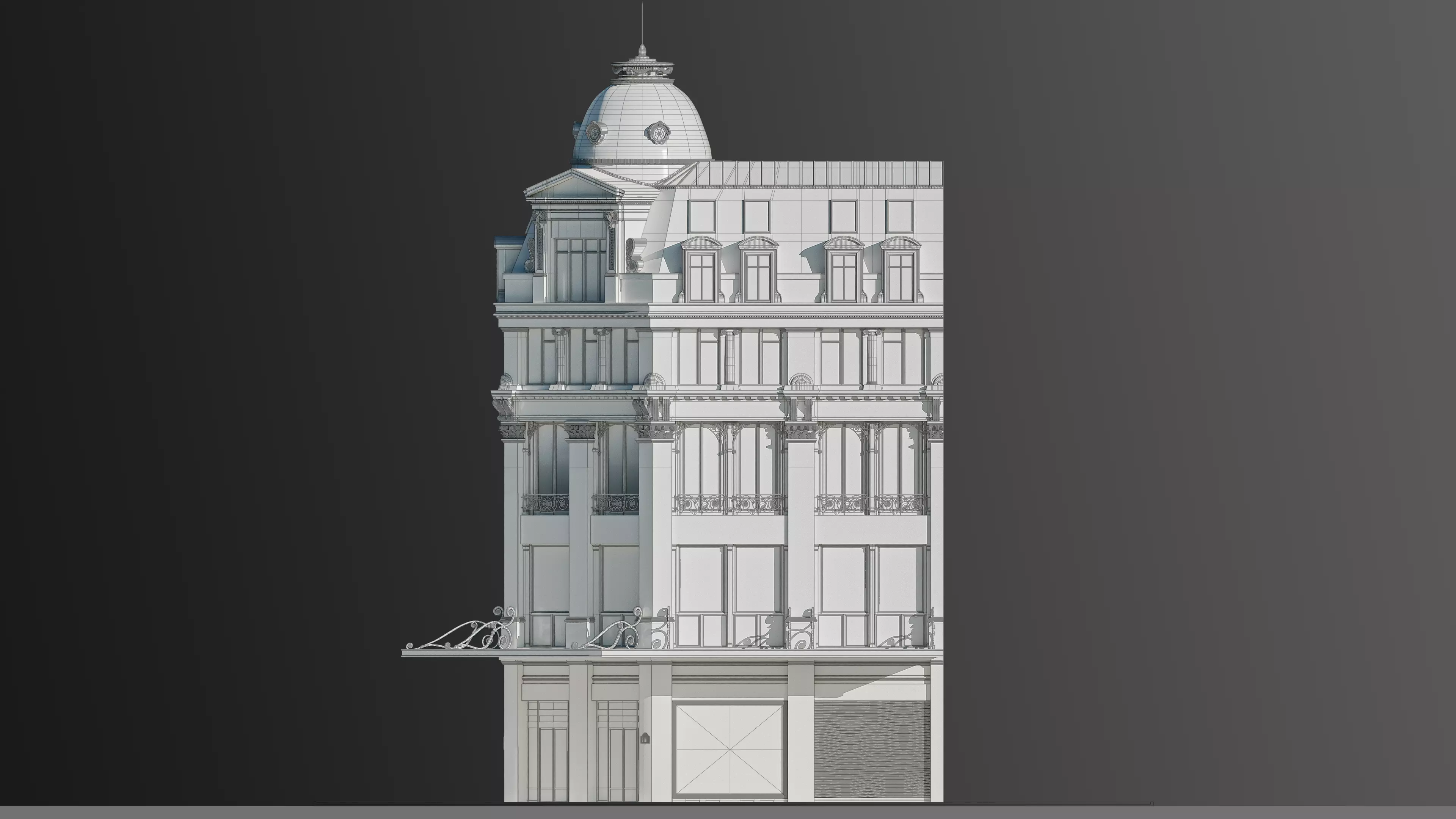 Modular European Department Store 3D model_14