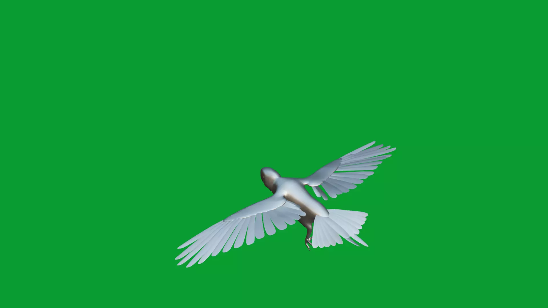 Spix Macaw Bird Low-poly 3D model_17