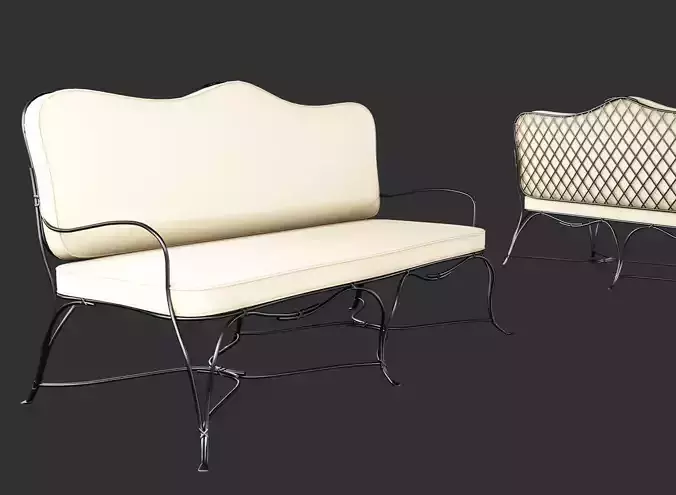 Twig Iron Settee sofa 