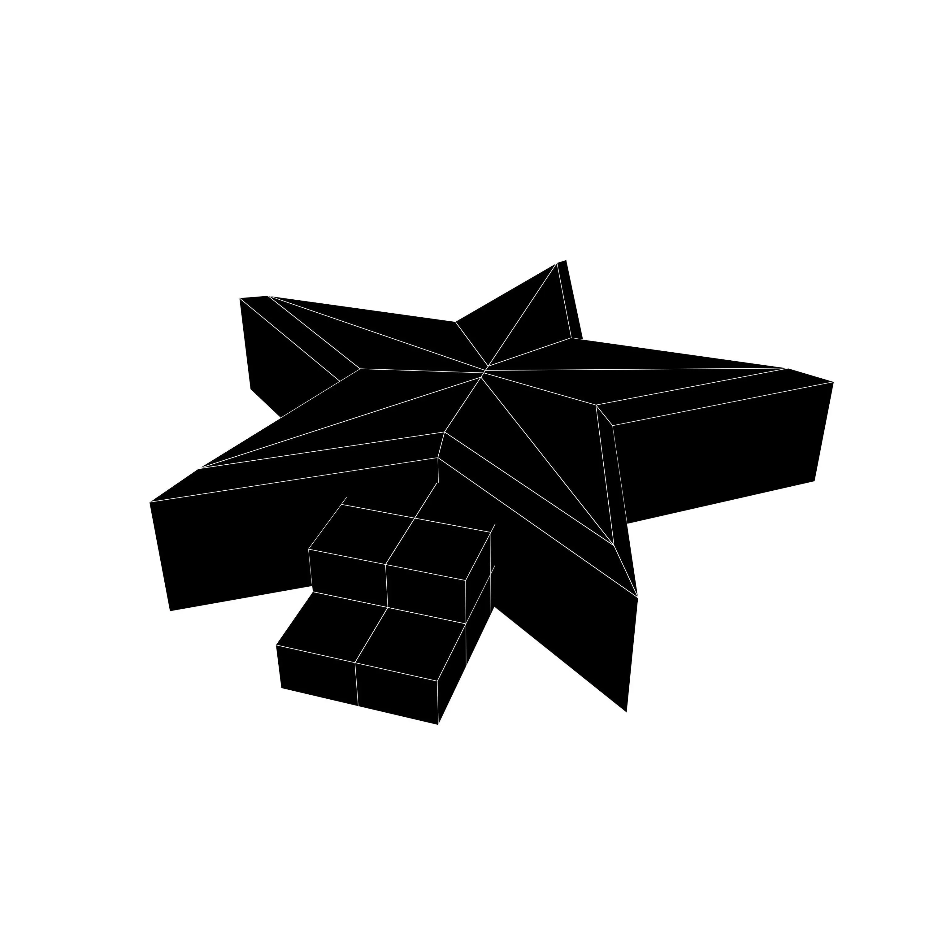 Star Podium Stage v1 003 Low-poly 3D model_4