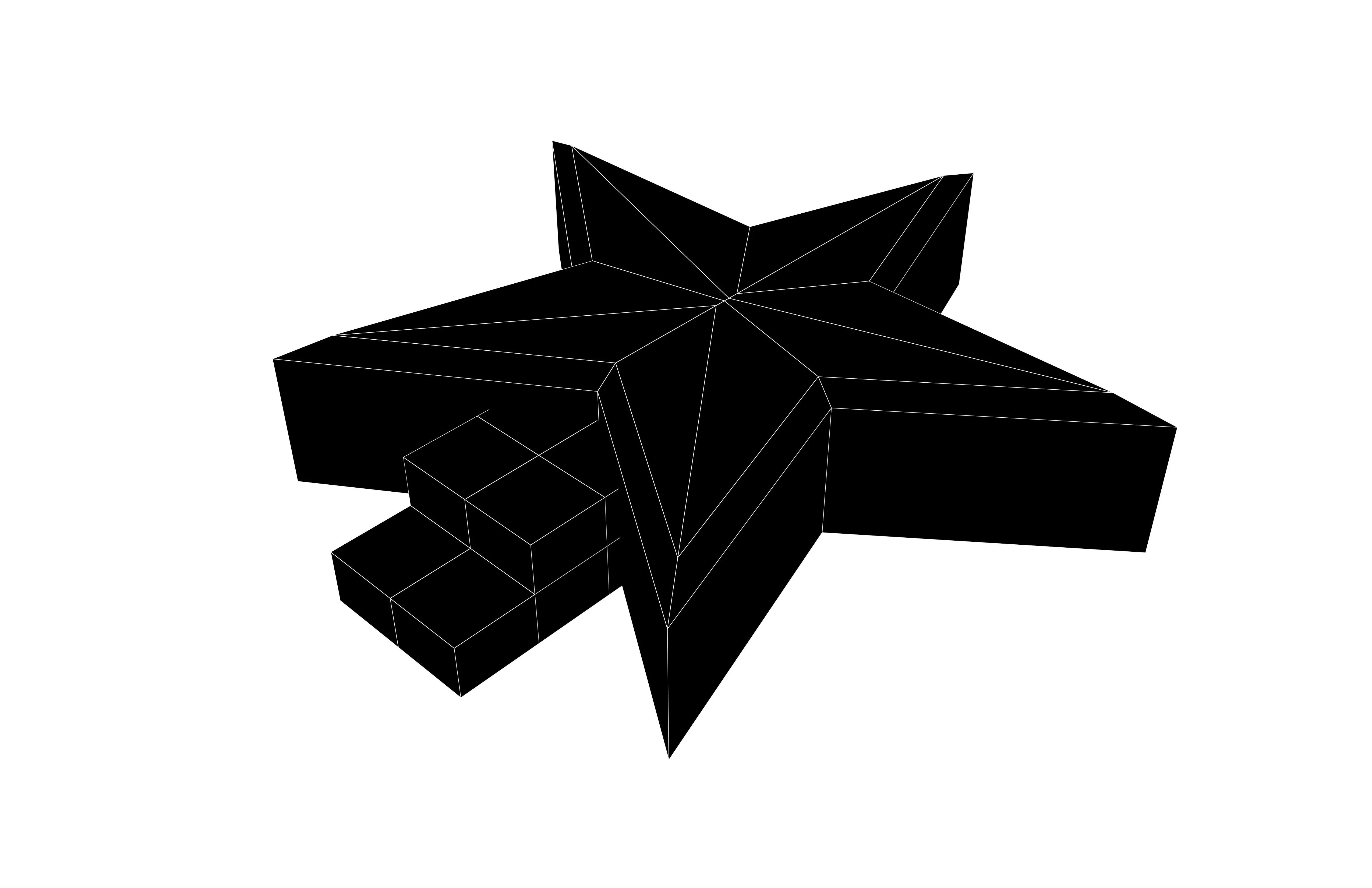 Star Podium Stage v1 003 Low-poly 3D model_6