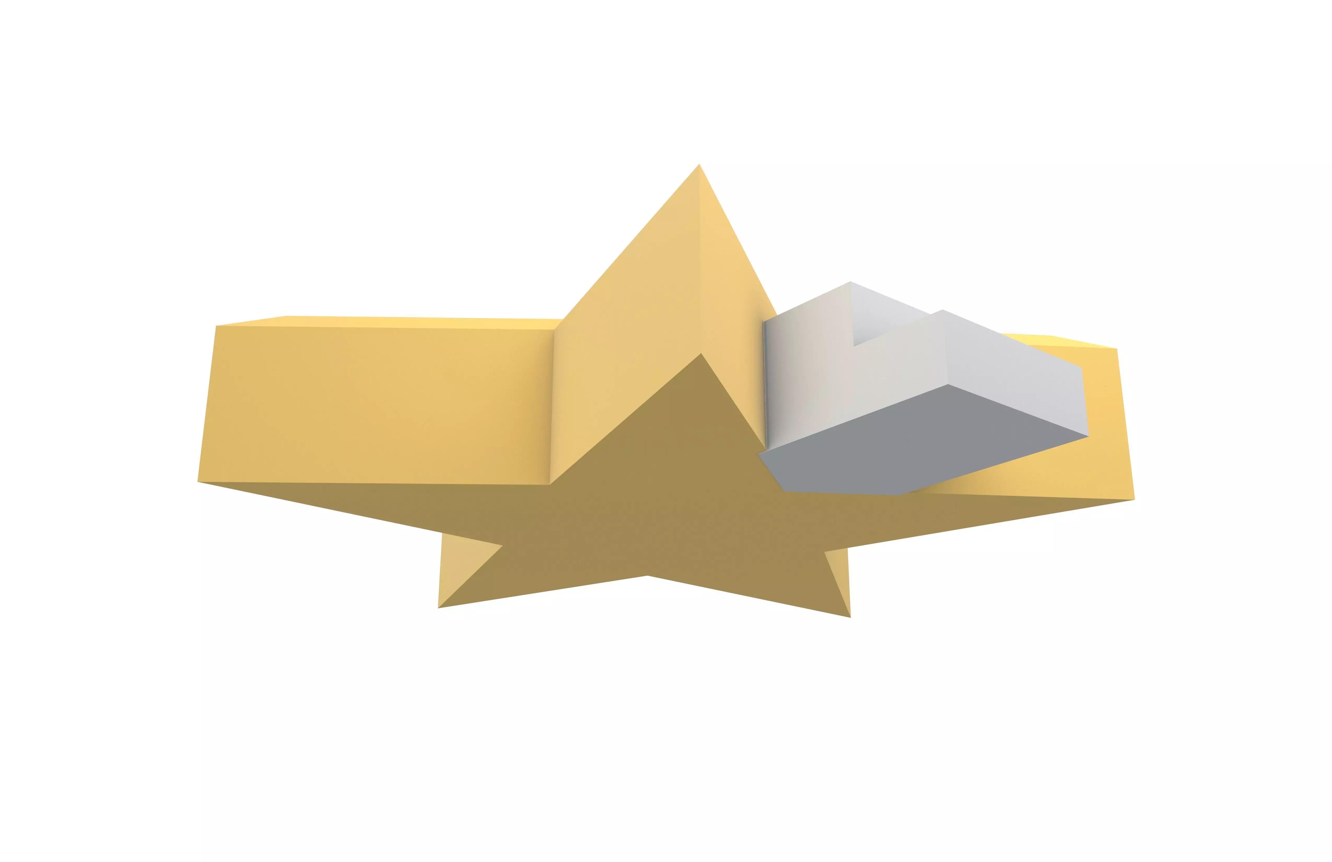 Star Podium Stage v1 003 Low-poly 3D model_3
