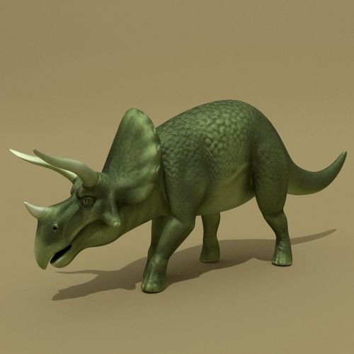 Triceratops Rigged Low-poly 3D model