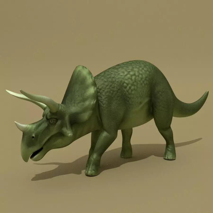 Triceratops Rigged Low-poly 3D model_0