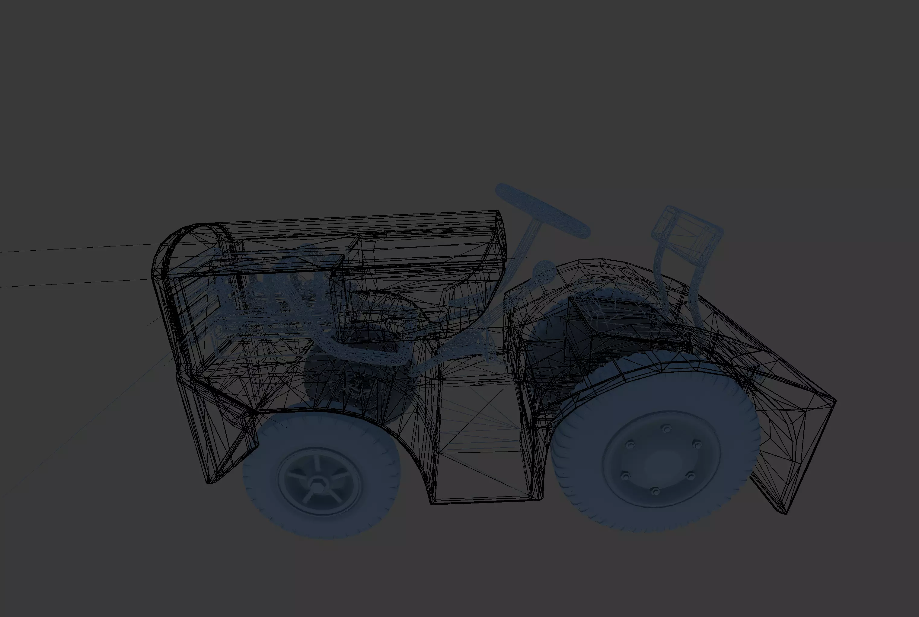 Low Poly Utility Vehicle Pack FBX Low-poly 3D model_8