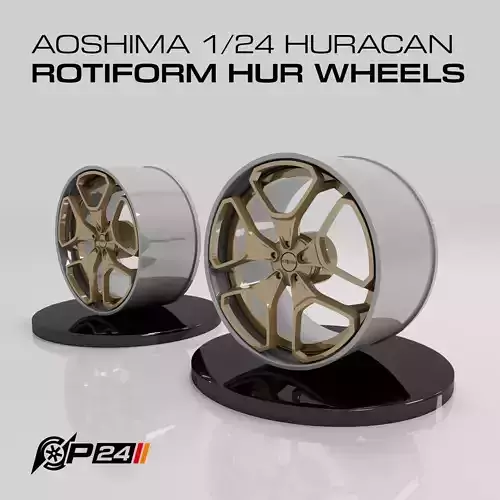 Rotiform HUR wheels  for 1-24 Aoshima Huracan