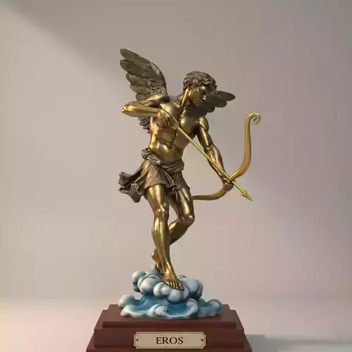 Statue of Eros is the Greek god of love 3D print model