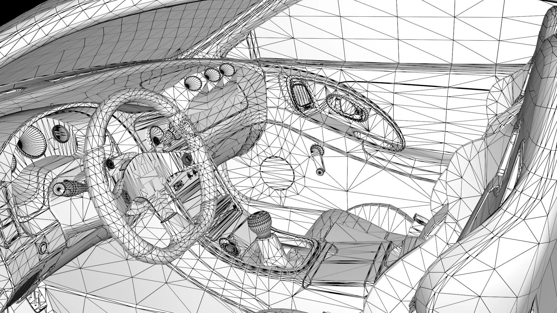 The Fast and The Furious Mitsubishi Eclipse 1995 Low-poly 3D model_22